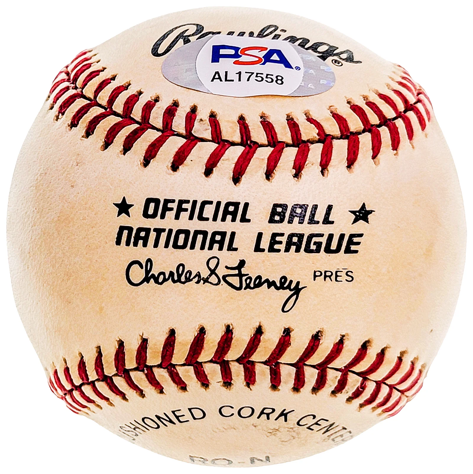 John Denny Autographed Official NL Baseball Philadelphia Phillies "#40" PSA/DNA #AL17558 - Image 2