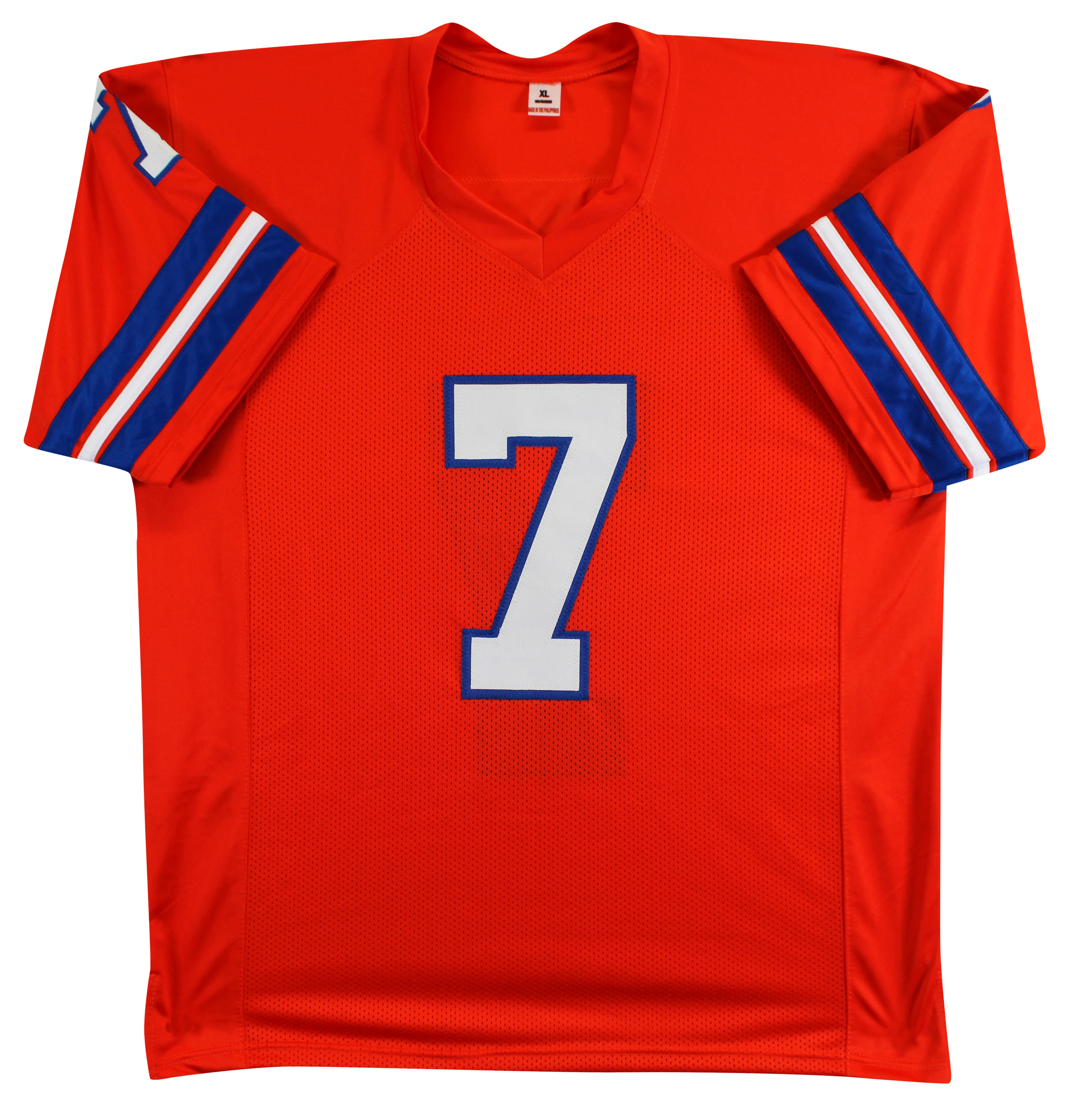 John Elway Authentic Signed Orange Throwback Pro Style Jersey BAS Witnessed 2 - Image 4