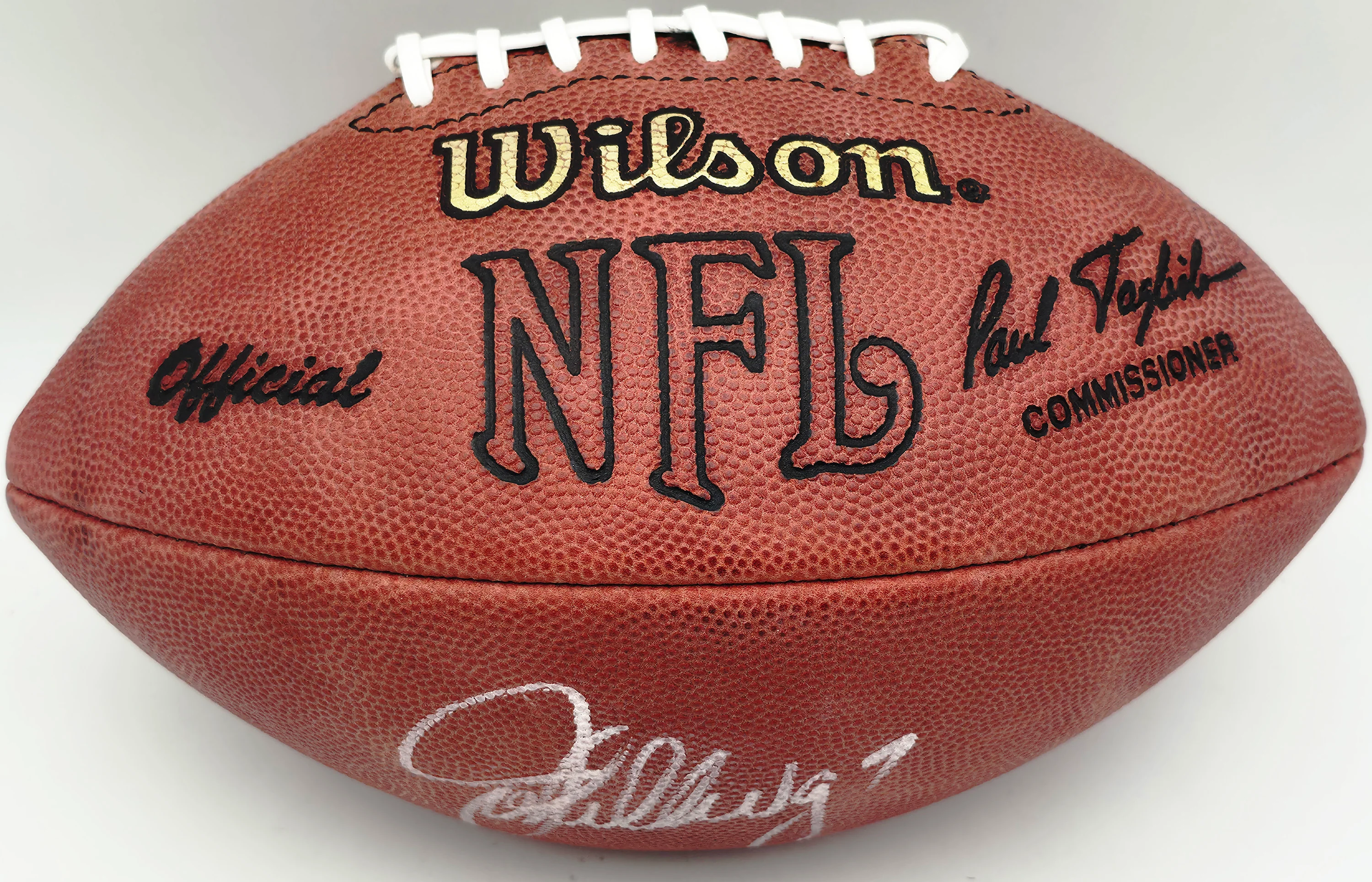 John Elway Autographed Denver Broncos Full Size Official NFL Leather Helmet Beckett BAS QR #BU86711 - Image 2