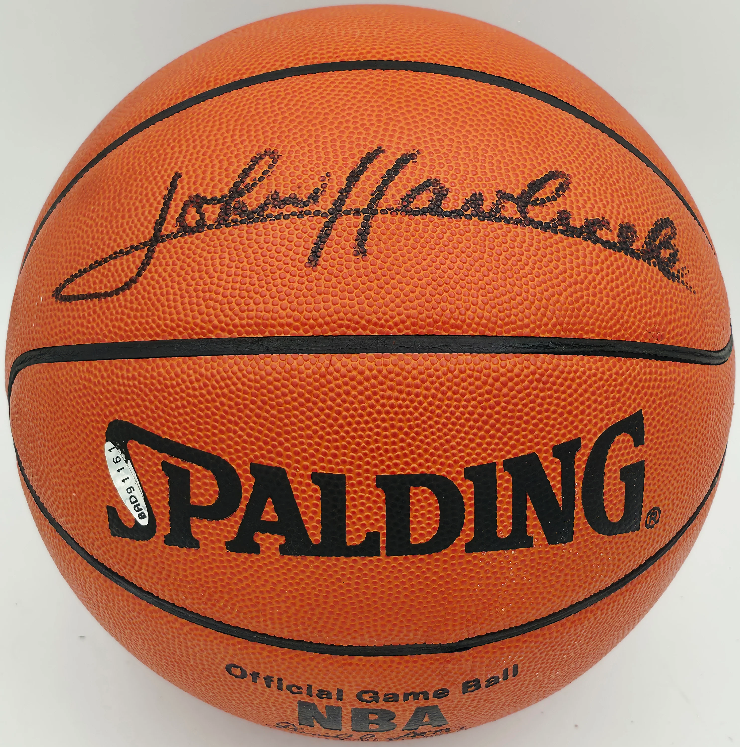 John Havlicek Autographed Spalding NBA Leather Game Basketball Boston Celtics UDA Holo & Beckett BAS QR #BS30428
