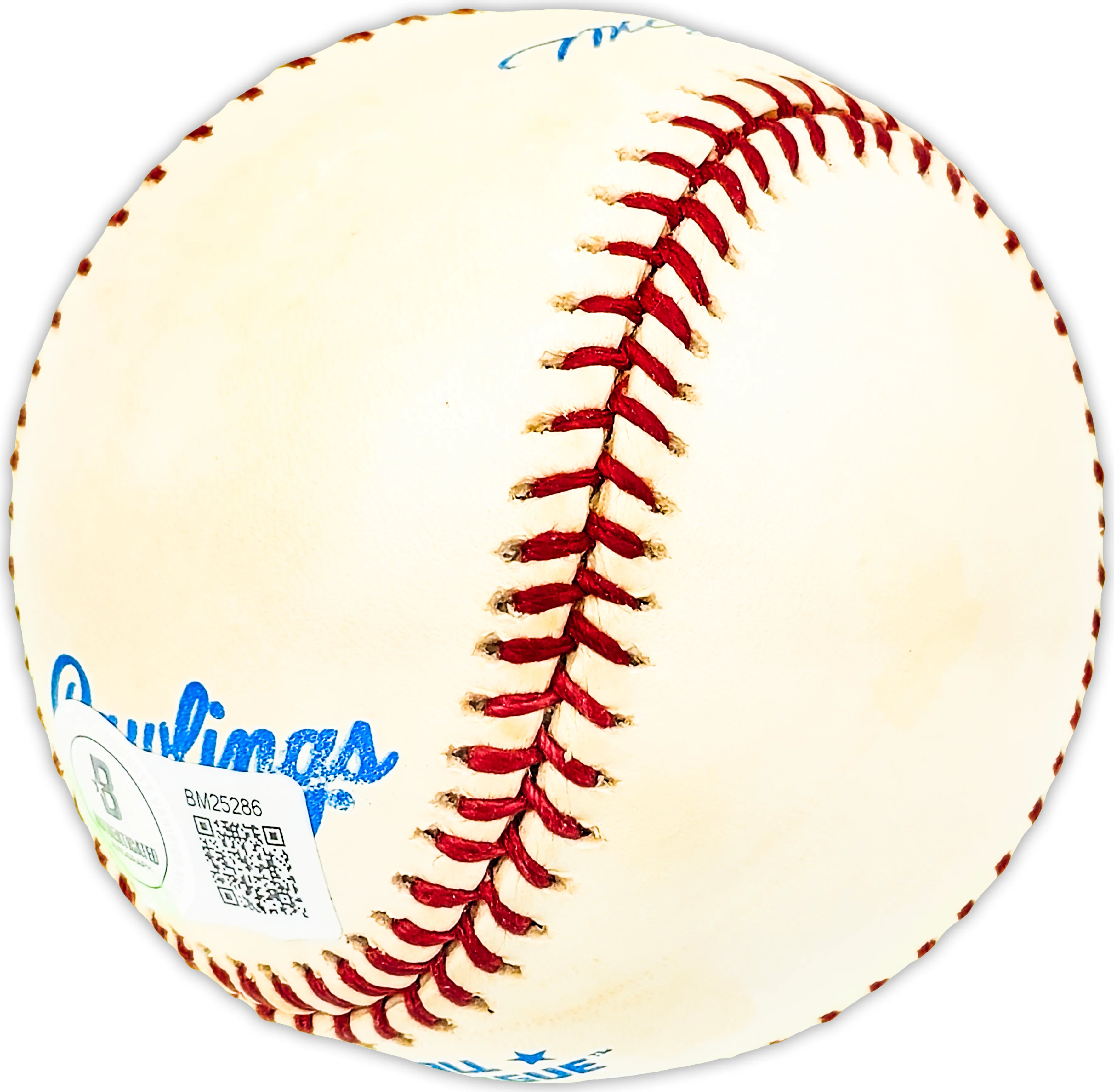John Johnny James Autographed Official AL Baseball New York Yankees Beckett BAS QR #BM25286 - Image 3