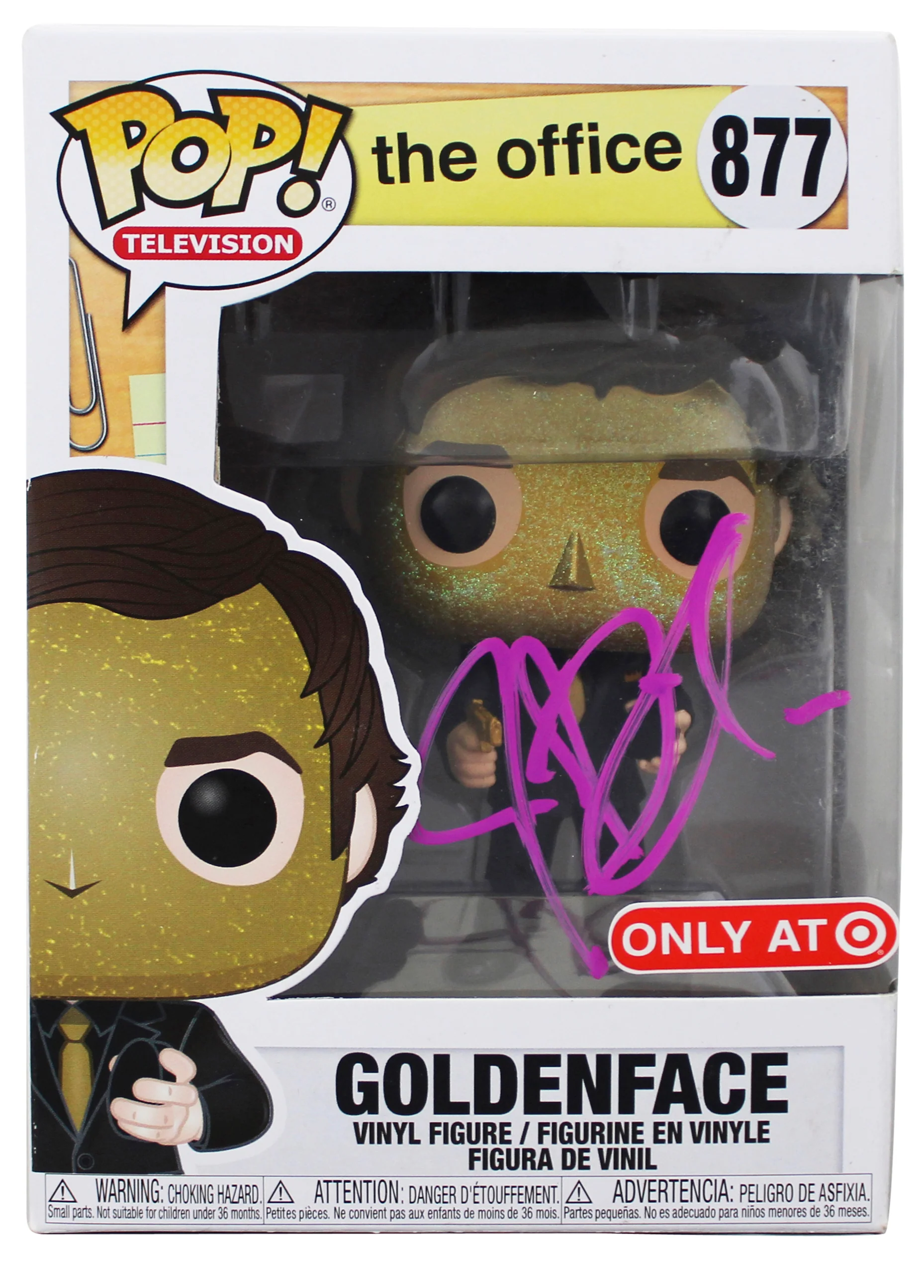 John Krasinski The Office Signed Goldenface Funko Pop Vinyl Figure JSA #AX81780 - Image 2