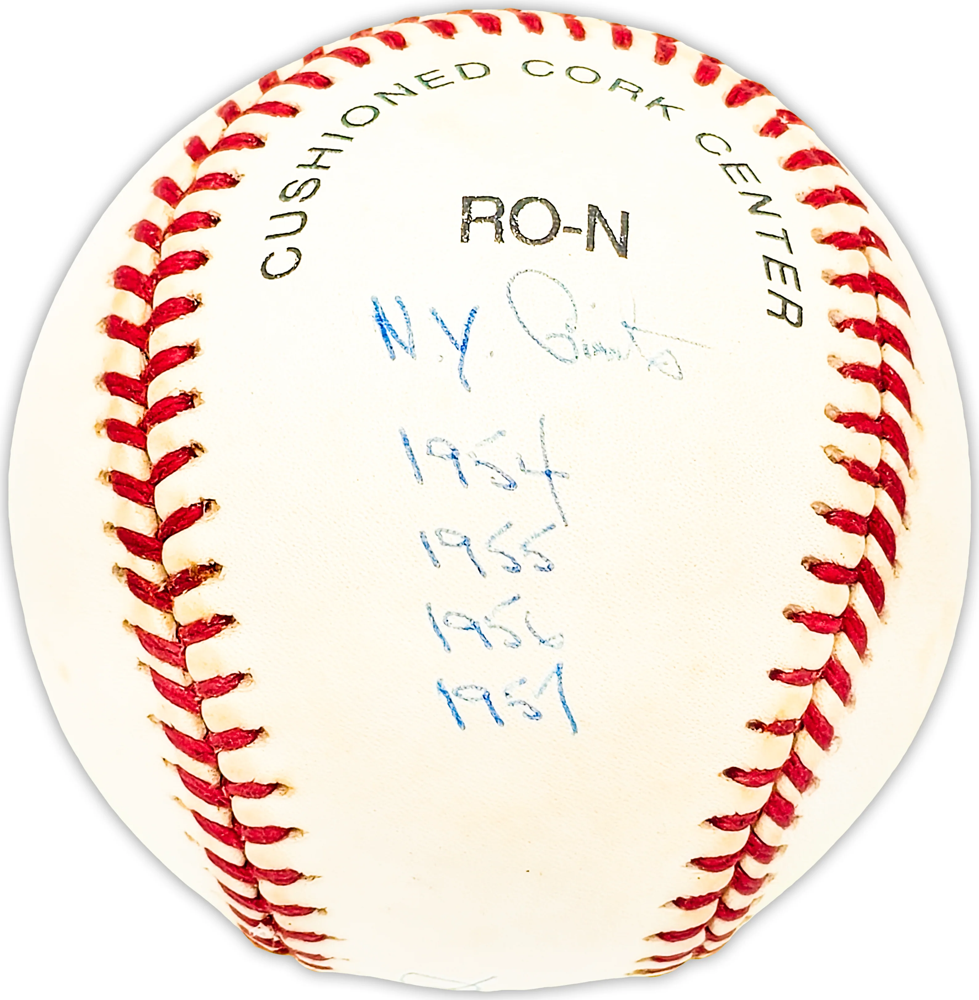 John McCall Autographed Official NL Baseball New York Giants "NY Giants 1954, 1955, 1956, 1957" Beckett BAS QR #BM25428 - Image 2