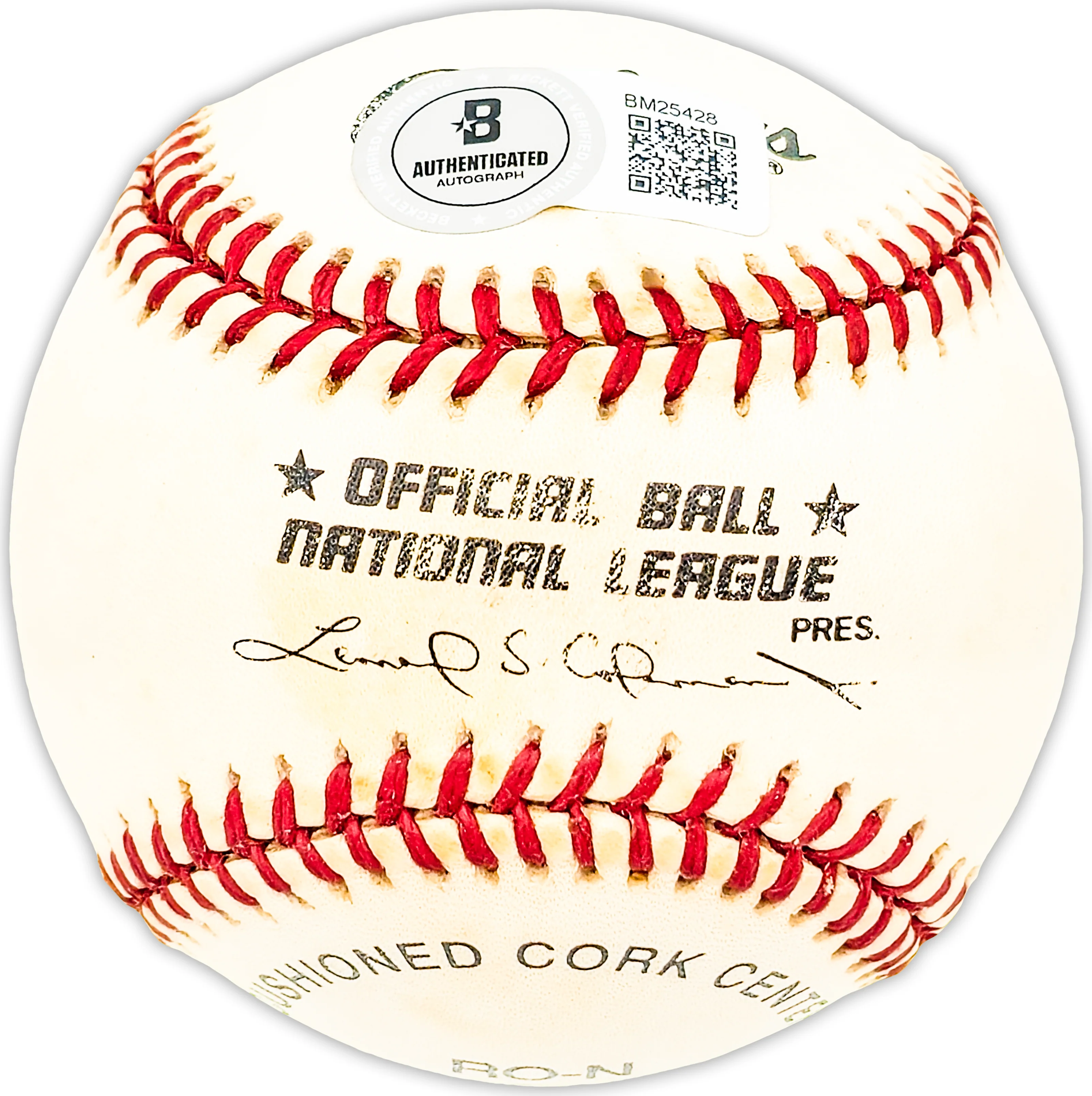 John McCall Autographed Official NL Baseball New York Giants "NY Giants 1954, 1955, 1956, 1957" Beckett BAS QR #BM25428 - Image 3