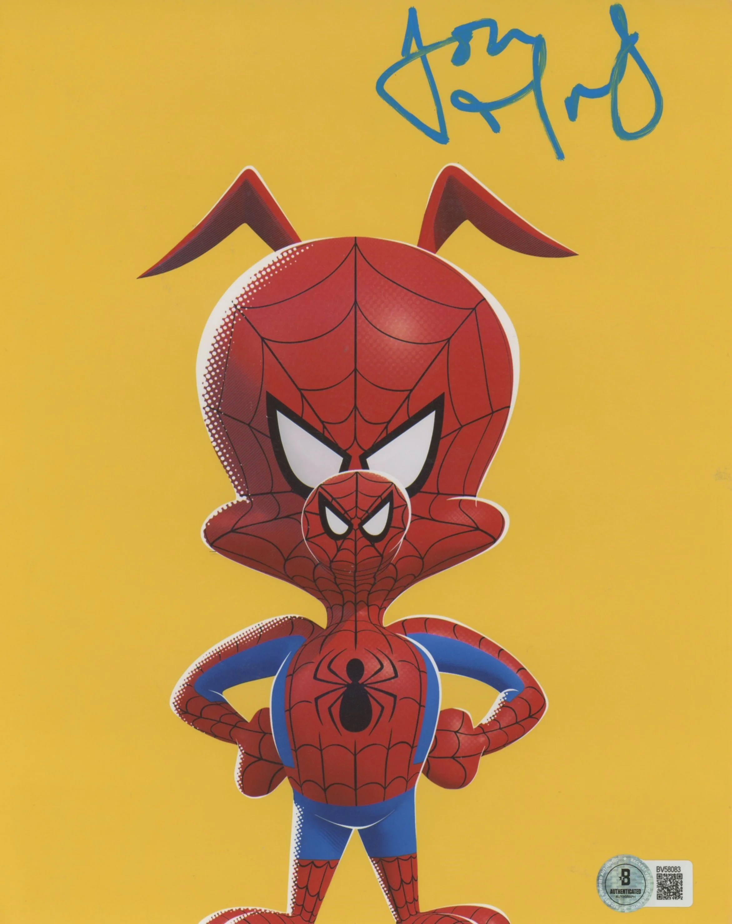 John Mulaney Spider-Man: Into The Spider-Verse Signed 8x10 Photo BAS #BV58083 - Image 2