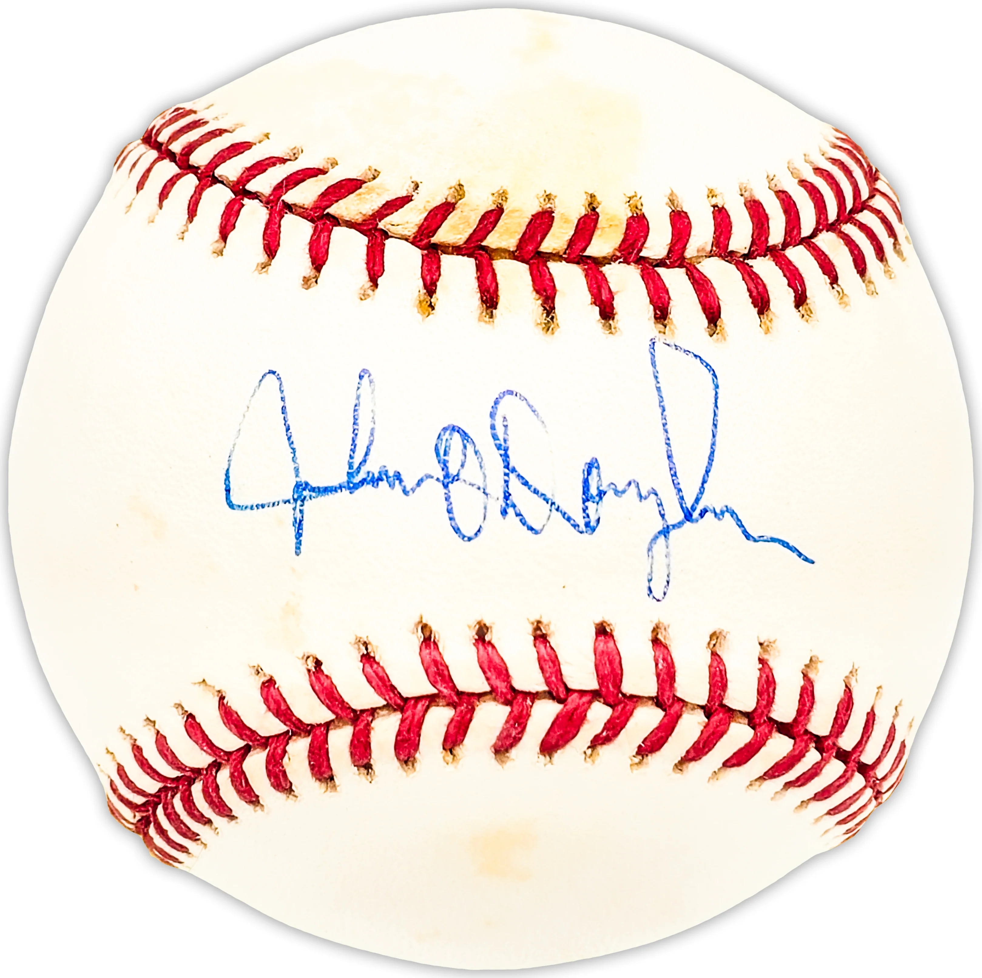 John O'Donoghue Autographed Official AL Baseball Indians, Pilots Beckett BAS QR #BM25310