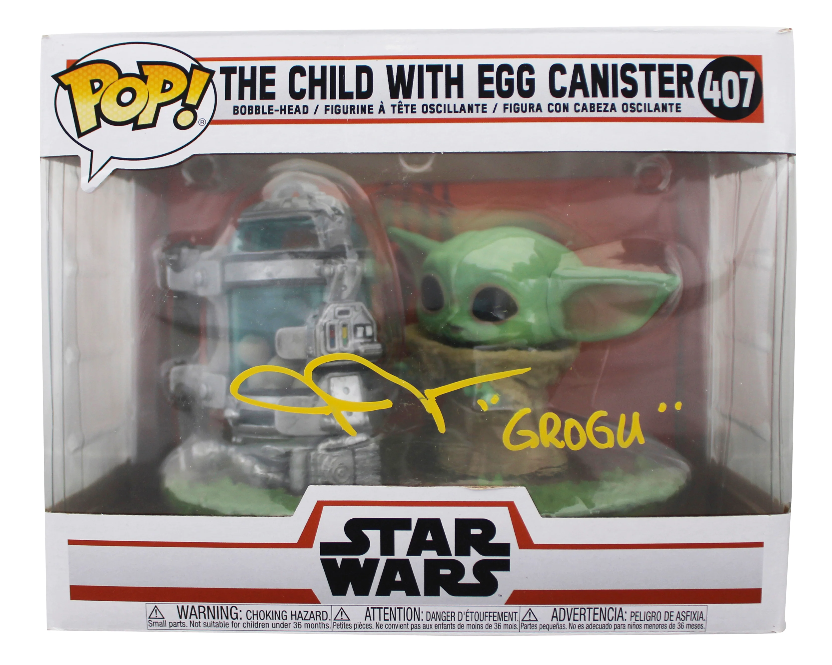 John Rosengrant The Mandalorian "Grogu" #407 Large Funko Pop Figure PSA #AJ38410 - Image 2