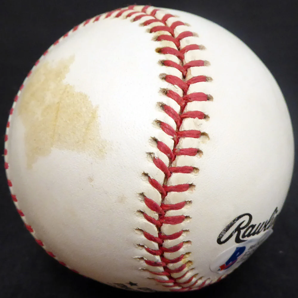 John Rutherford Autographed Official NL Baseball Brooklyn Dodgers Beckett BAS #E48463 - Image 4