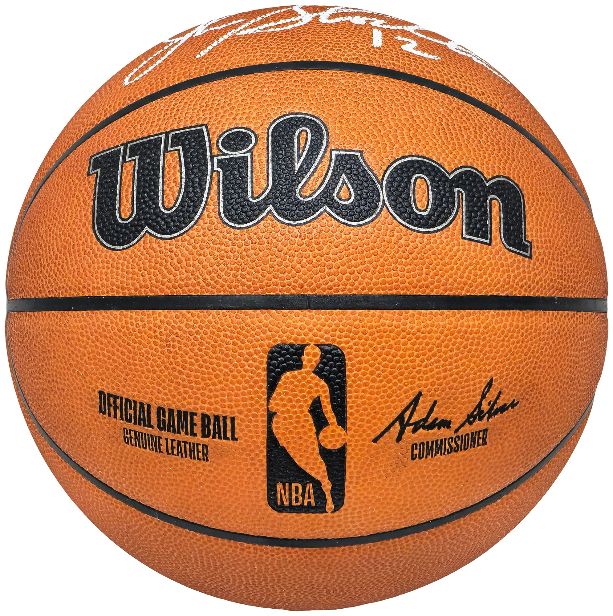 John Stockton Autographed Official Game Ball Genuine Leather Basketball Utah Jazz Beckett BAS Witness Stock #224368 - Image 5