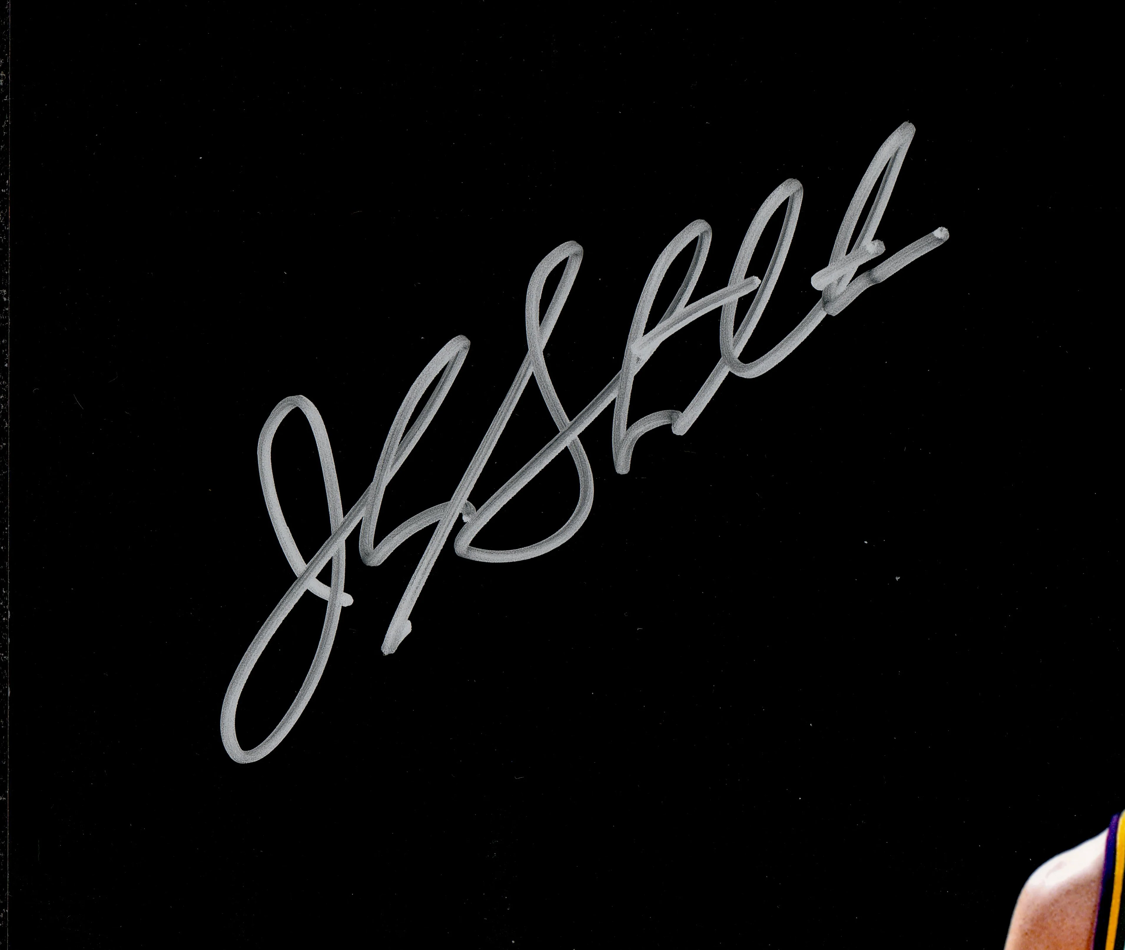 John Stockton & Karl Malone Autographed 16x20 Photo Utah Jazz (Smudged) Beckett BAS Witness #1W329136 - Image 2
