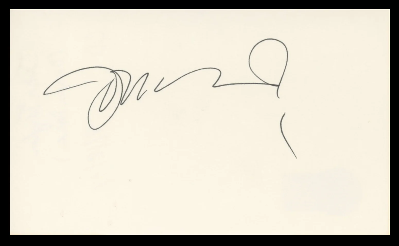 John Taylor Duran Duran Authentic Signed 3x5 Index Card BAS #BV59058