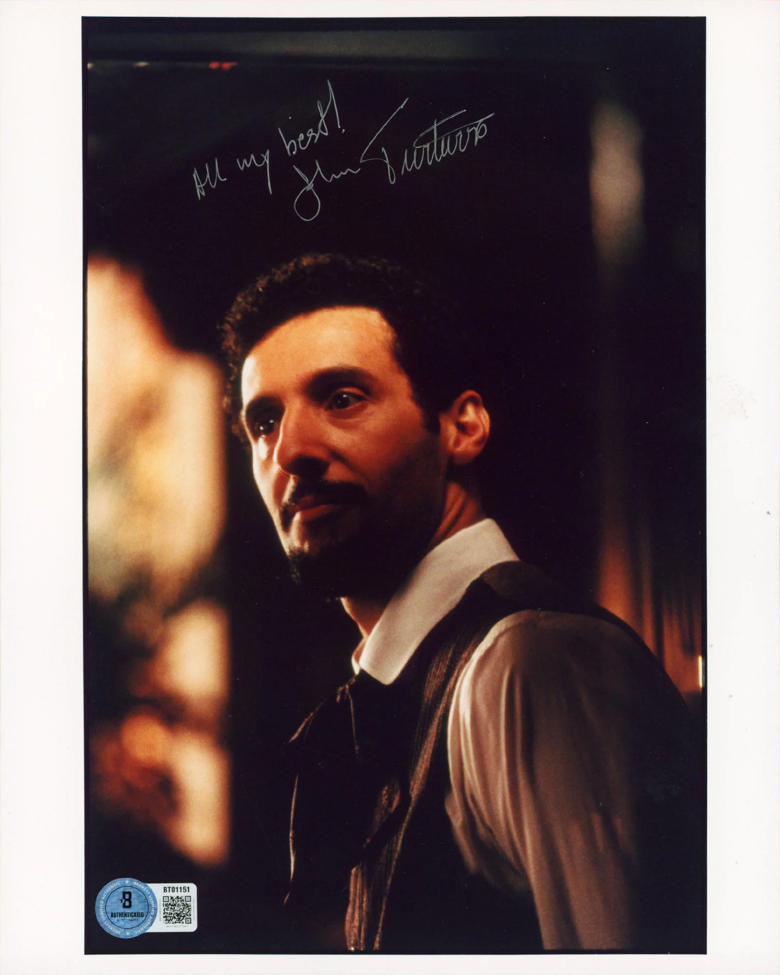 John Turturro Illuminata "All My Best" Authentic Signed 8x10 Photo BAS #BT01151