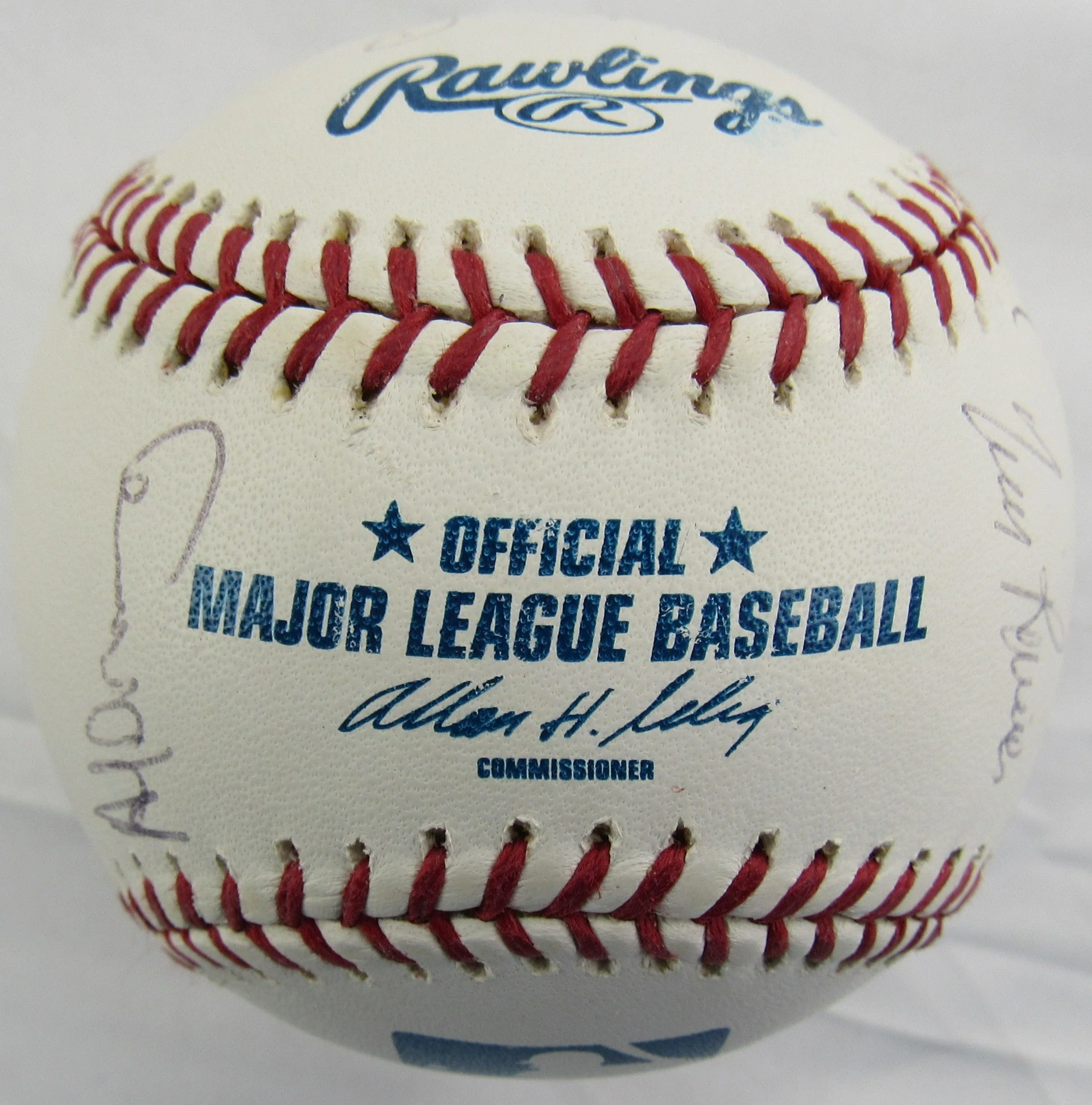 Multi Signed Rawlings Auto Baseball - New York Yankees 14 Signatures - Tim Raines Graig Nettles - Image 5