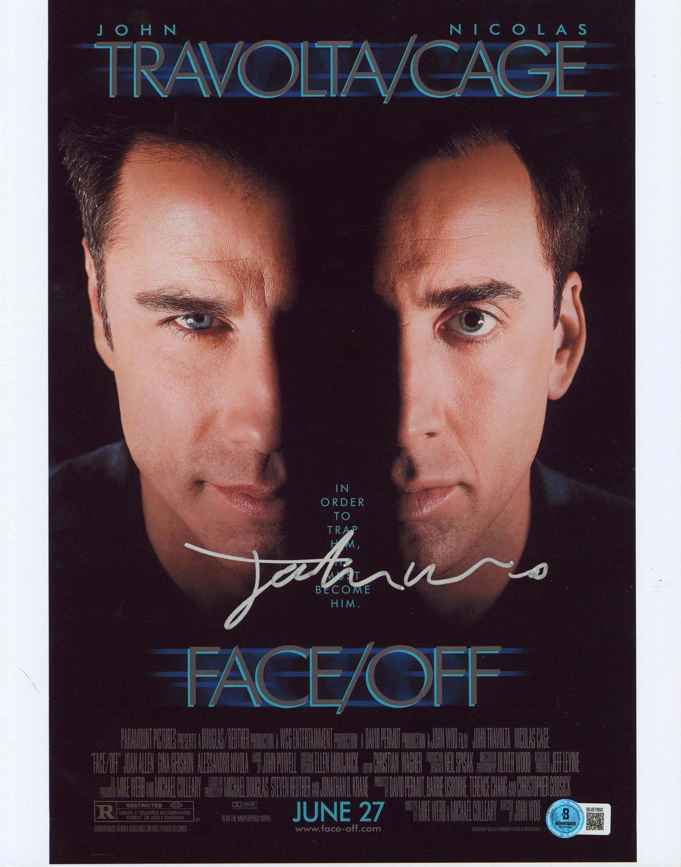 John Woo Face/Off Authentic Signed 11x14 Vertical Photo BAS #BU87860 - Image 2