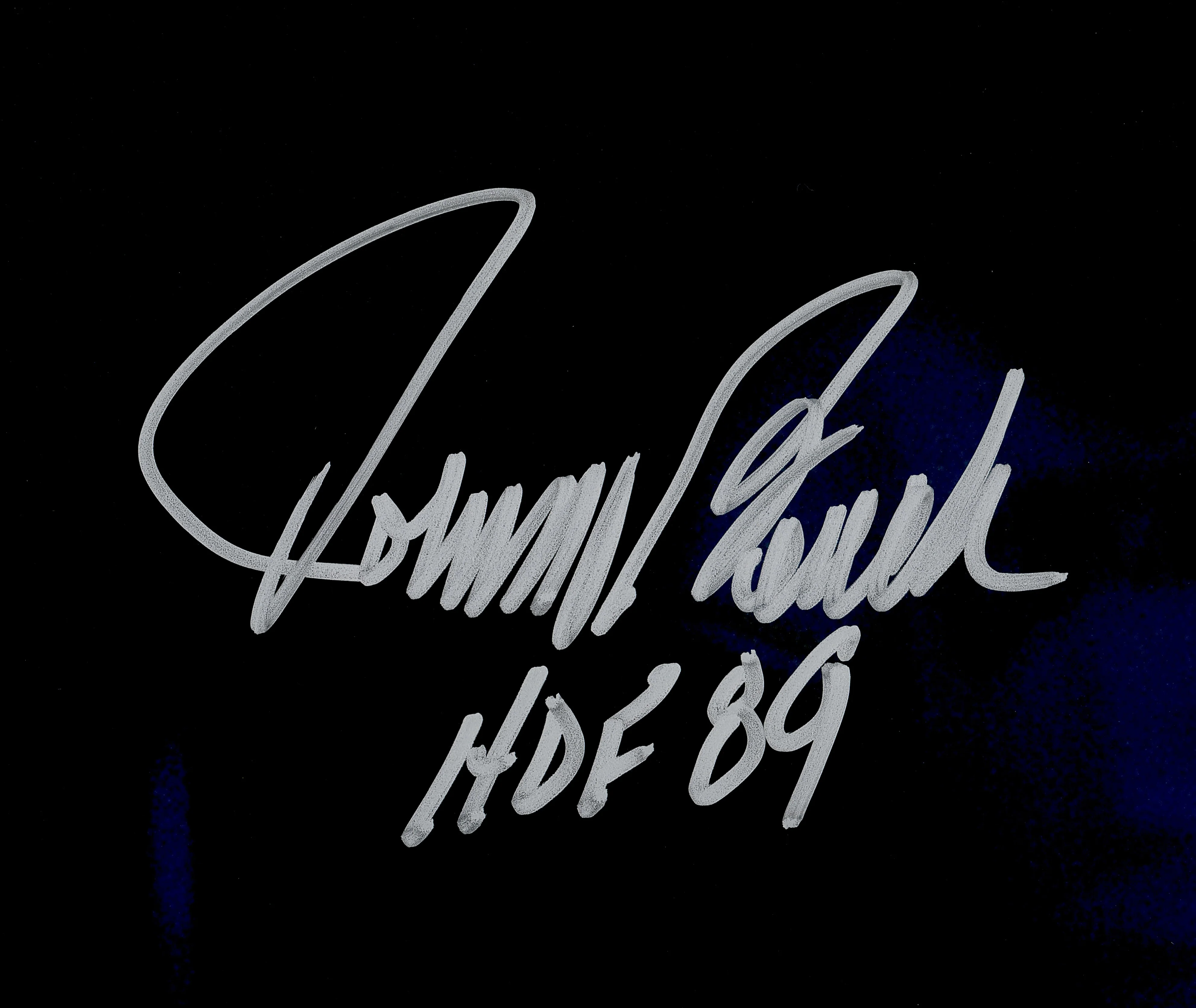 Johnny Bench Autographed 16x20 Photo Cincinnati Reds "HOF 89" Fanatics & MLB Holo Stock #252385 - Image 2