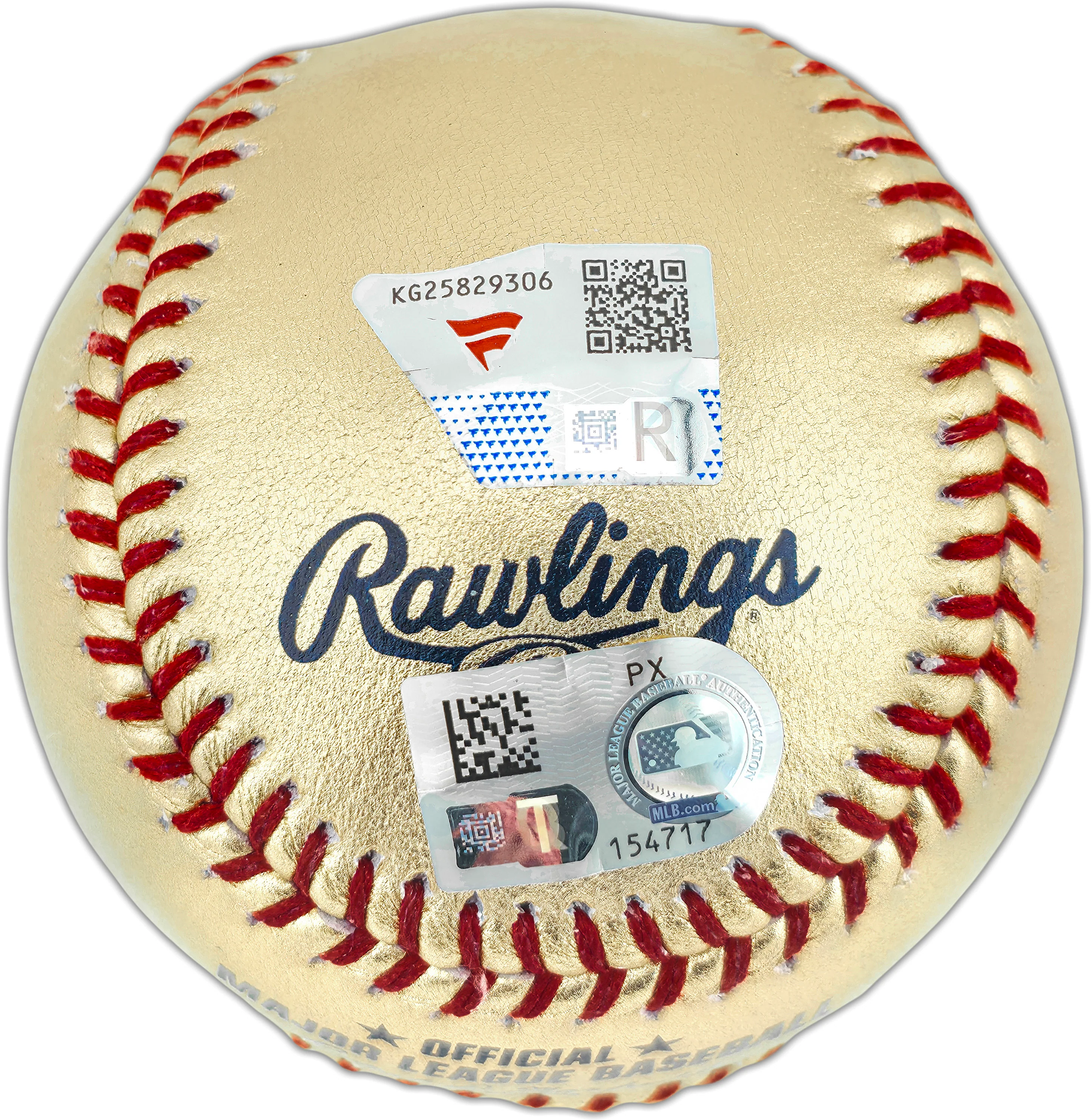 Johnny Bench Autographed Official Gold Cincinnati Reds Logo Baseball Reds Logo Fanatics & MLB Holo Stock #262513 - Image 4