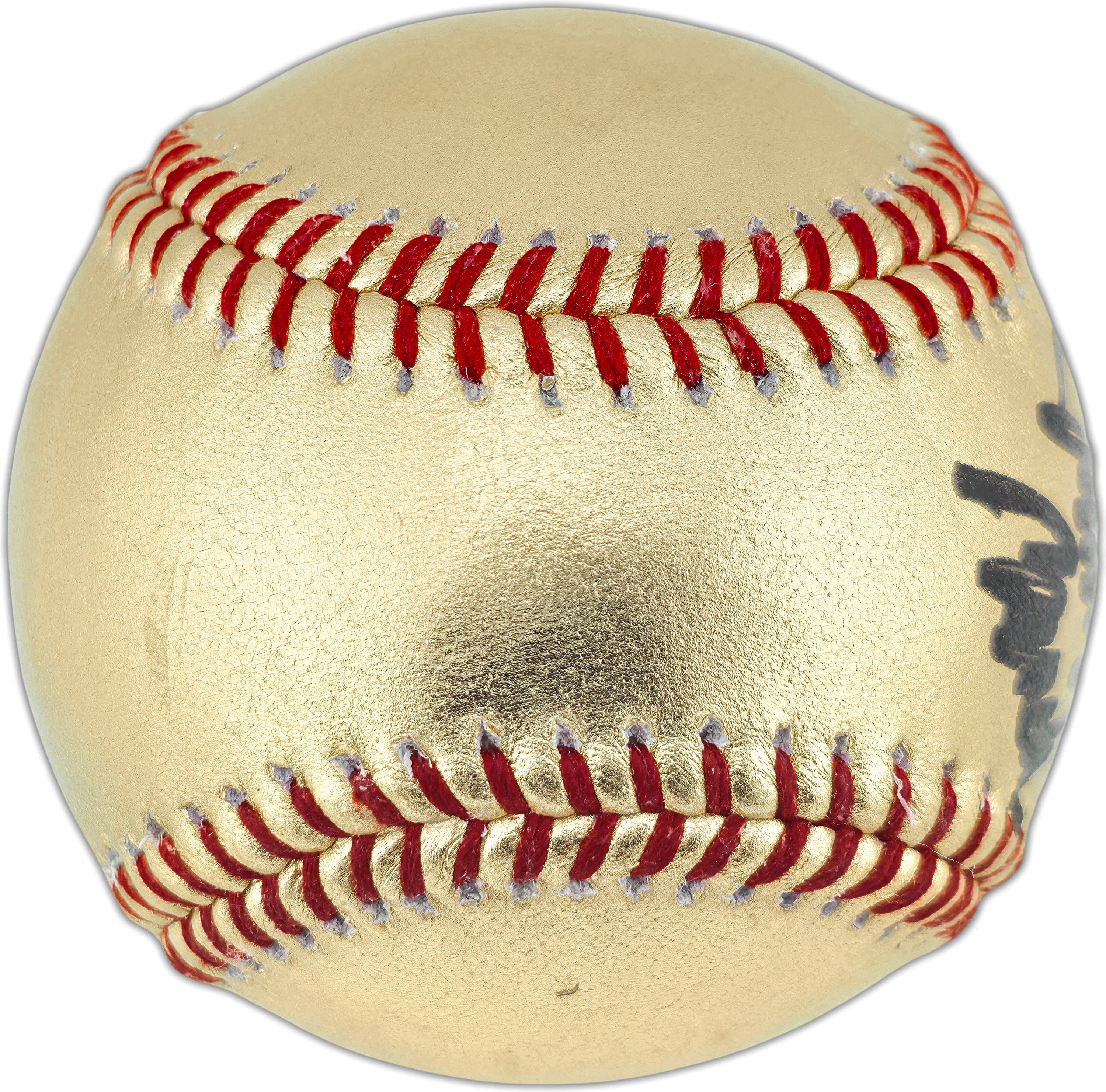Johnny Bench Autographed Official Gold Cincinnati Reds Logo Baseball Reds Logo Fanatics & MLB Holo Stock #262513 - Image 5