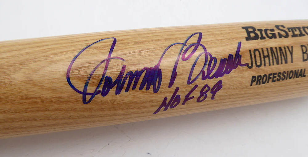 Johnny Bench Autographed Rawlings Bat Cincinnati Reds "HOF 89" Beckett BAS QR #BW06407 - Image 2