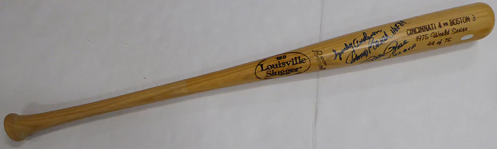 Johnny Bench "HOF 89", Pete Rose "1975 WS MVP" & Sparky Anderson Autographed Louisville Slugger Bat Cincinnati Reds Beckett BAS QR #AE49006 - Image 5