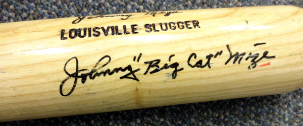 Johnny "Big Cat" Mize Autographed Louisville Slugger Bat New York Yankees PSA/DNA #X58177 - Image 2