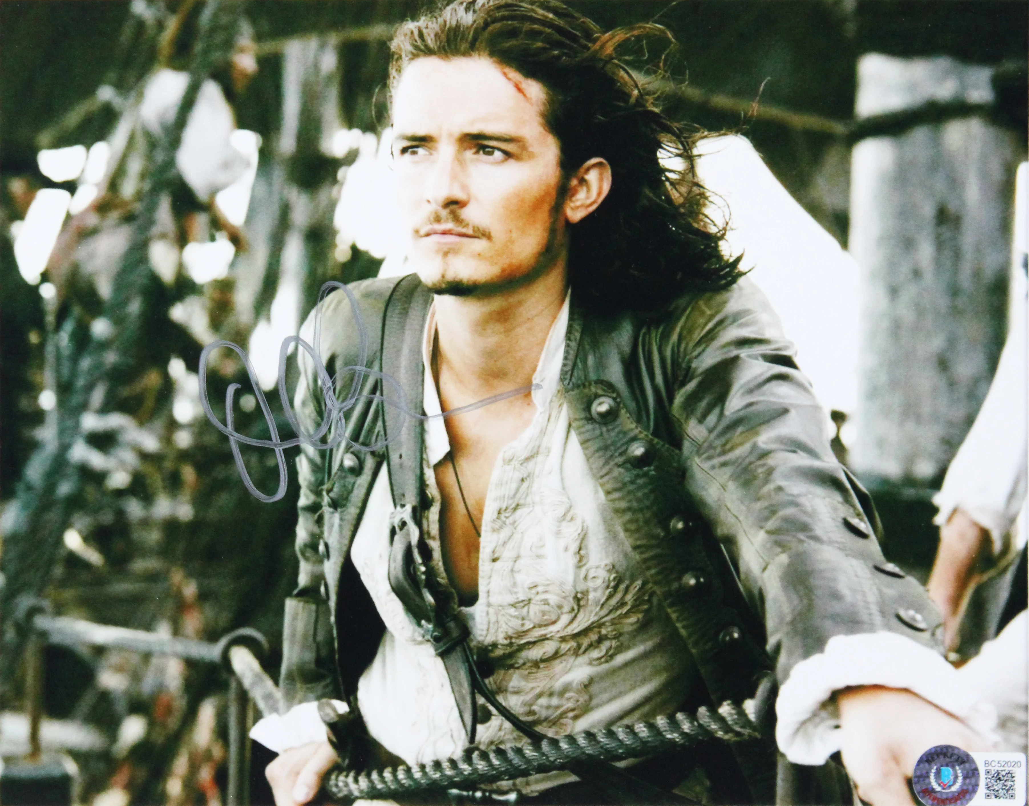 Johnny Depp & Orlando Bloom Pirates Of The Caribbean Signed Framed Display BAS - Image 3