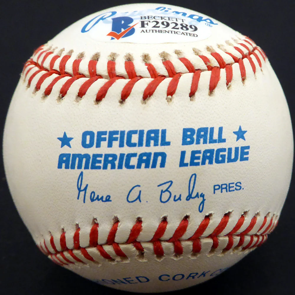 Johnny Klippstein Autographed Official AL Baseball Chicago Cubs, Los Angeles Dodgers Beckett BAS #F29289 - Image 2
