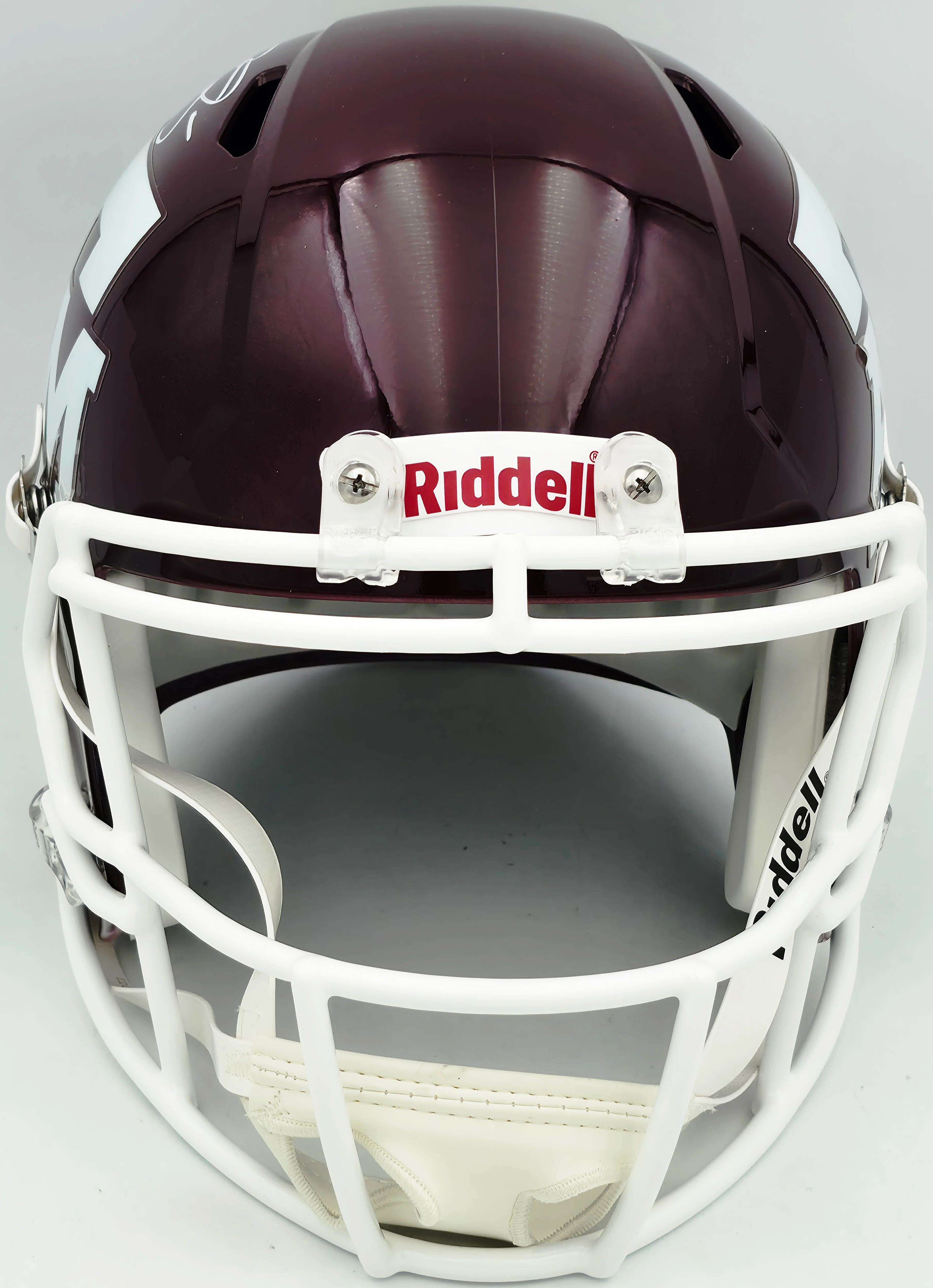 Johnny Manziel Autographed Texas A&M Aggies Maroon 2020 Full Size Speed Replica Helmet "Johnny F'cking Football" Beckett BAS Witness Stock #261980 - Image 4