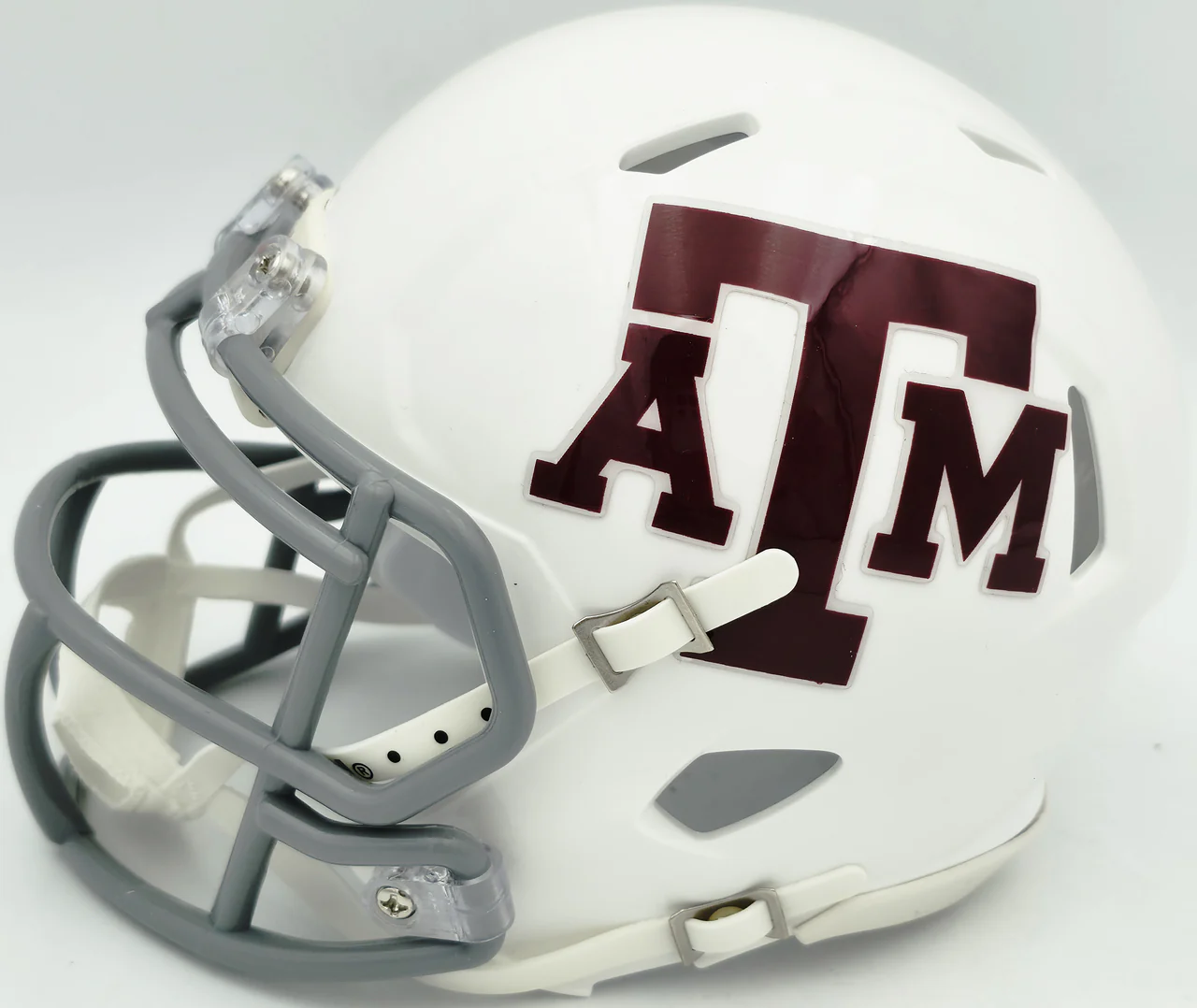 Johnny Manziel Autographed Texas A&M Aggies White Speed Mini Helmet Beckett BAS Witness Stock #262061 - Image 4