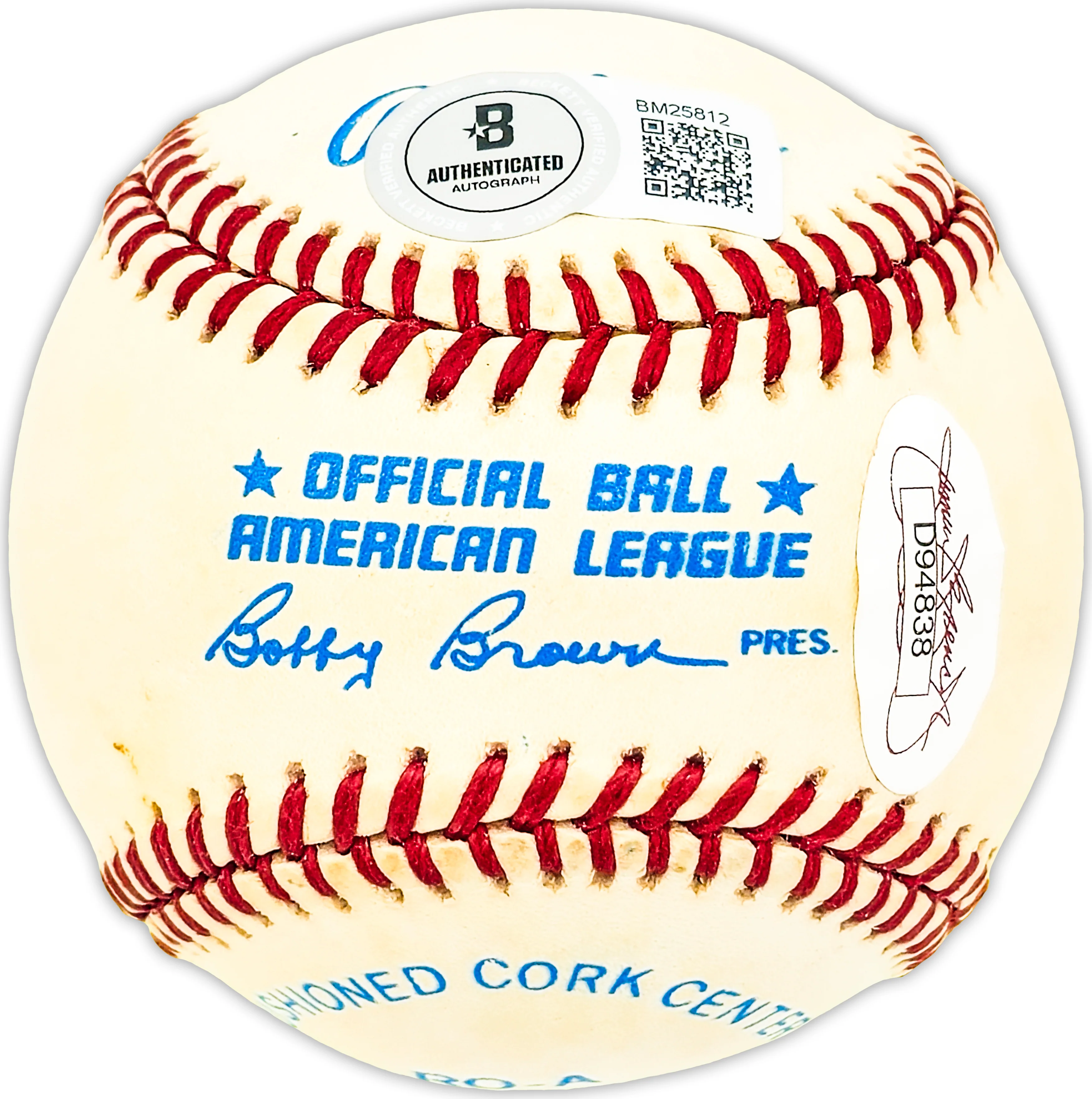 Johnny Sturm Autographed Official AL Baseball New York Yankees Beckett BAS QR #BM25812 - Image 2