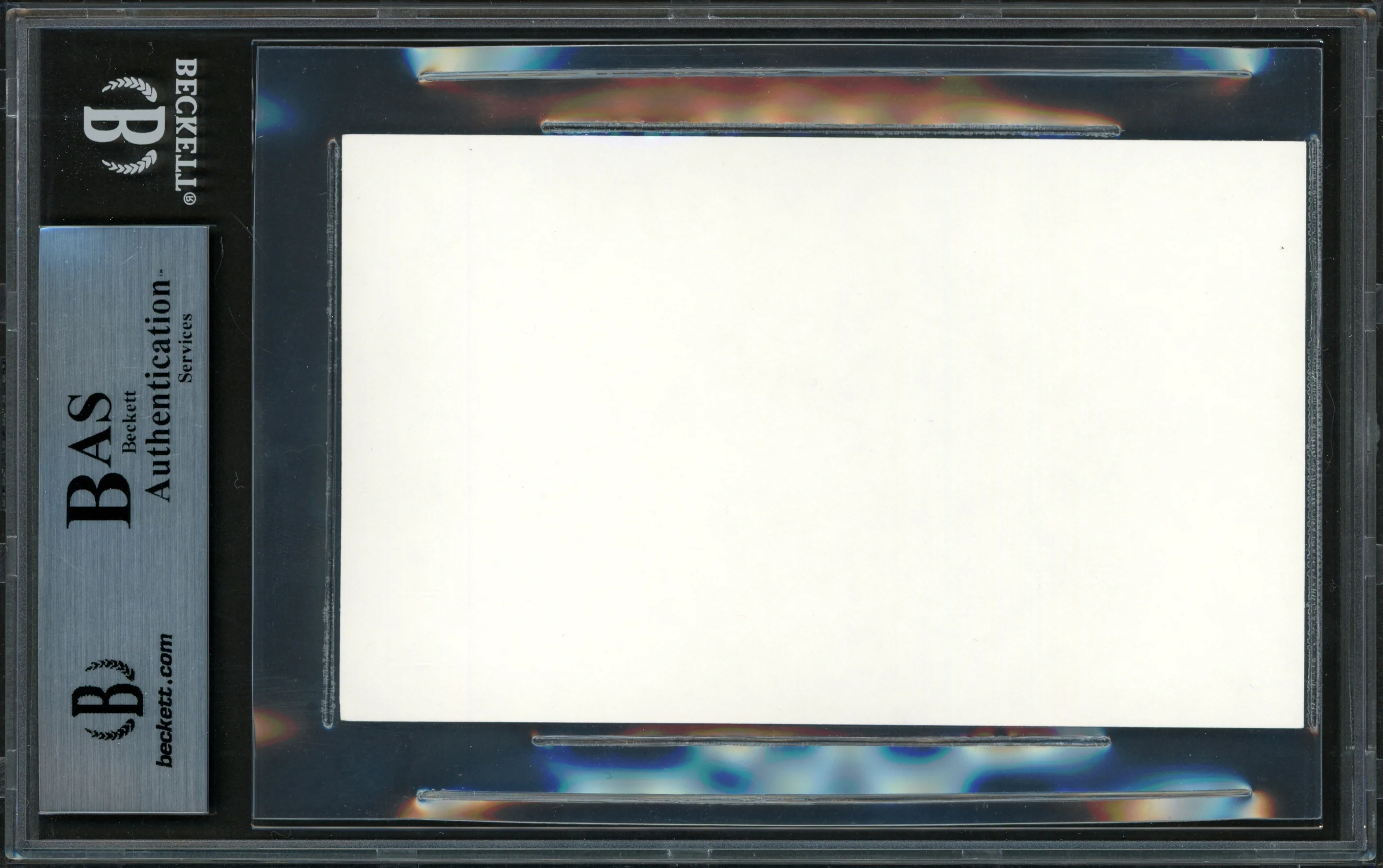 Johnny Unitas Autographed 3x5 Index Card Baltimore Colts Beckett BAS #14232608 - Image 2