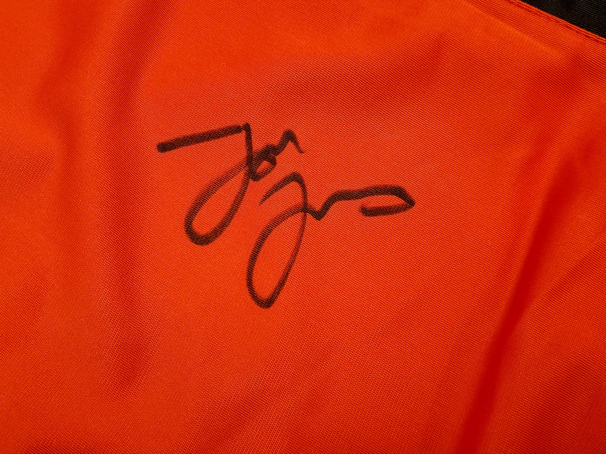 Jon Bones Jones Autographed Red Boxing Trunks Beckett BAS QR Stock #200322 - Image 2