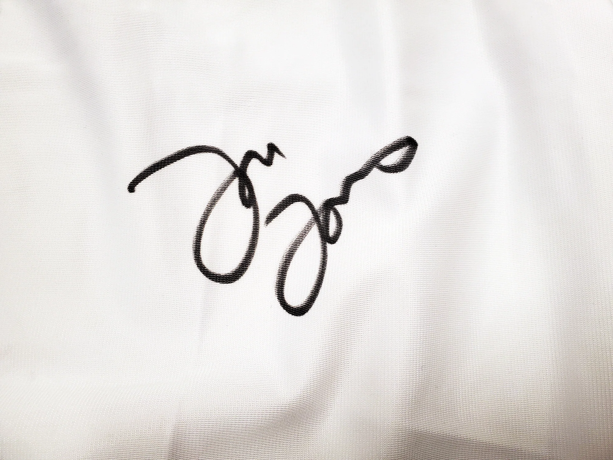 Jon Bones Jones Autographed White Boxing Trunks Beckett BAS QR Stock #200323 - Image 2