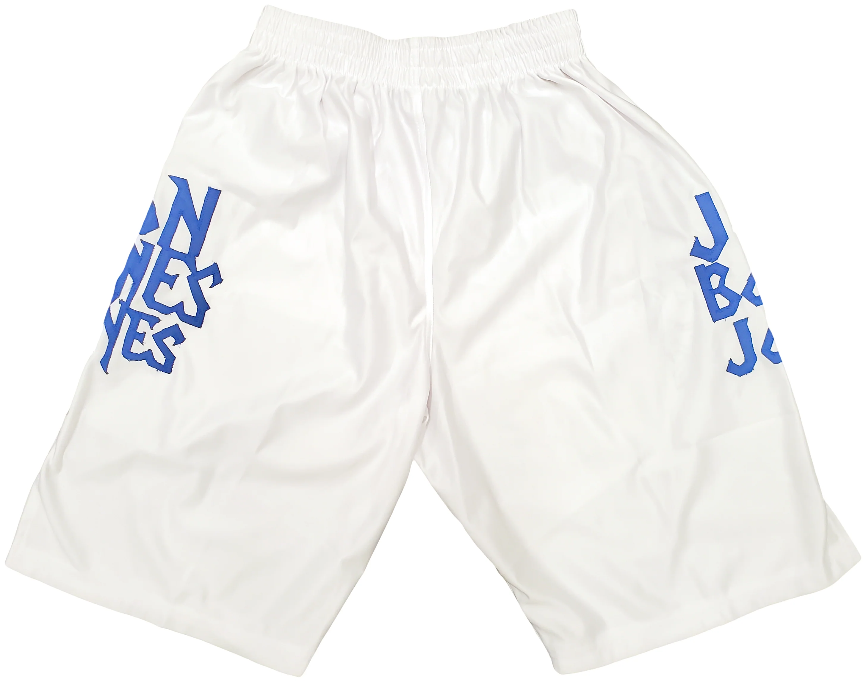 Jon Bones Jones Autographed White Boxing Trunks Beckett BAS QR Stock #200323 - Image 4