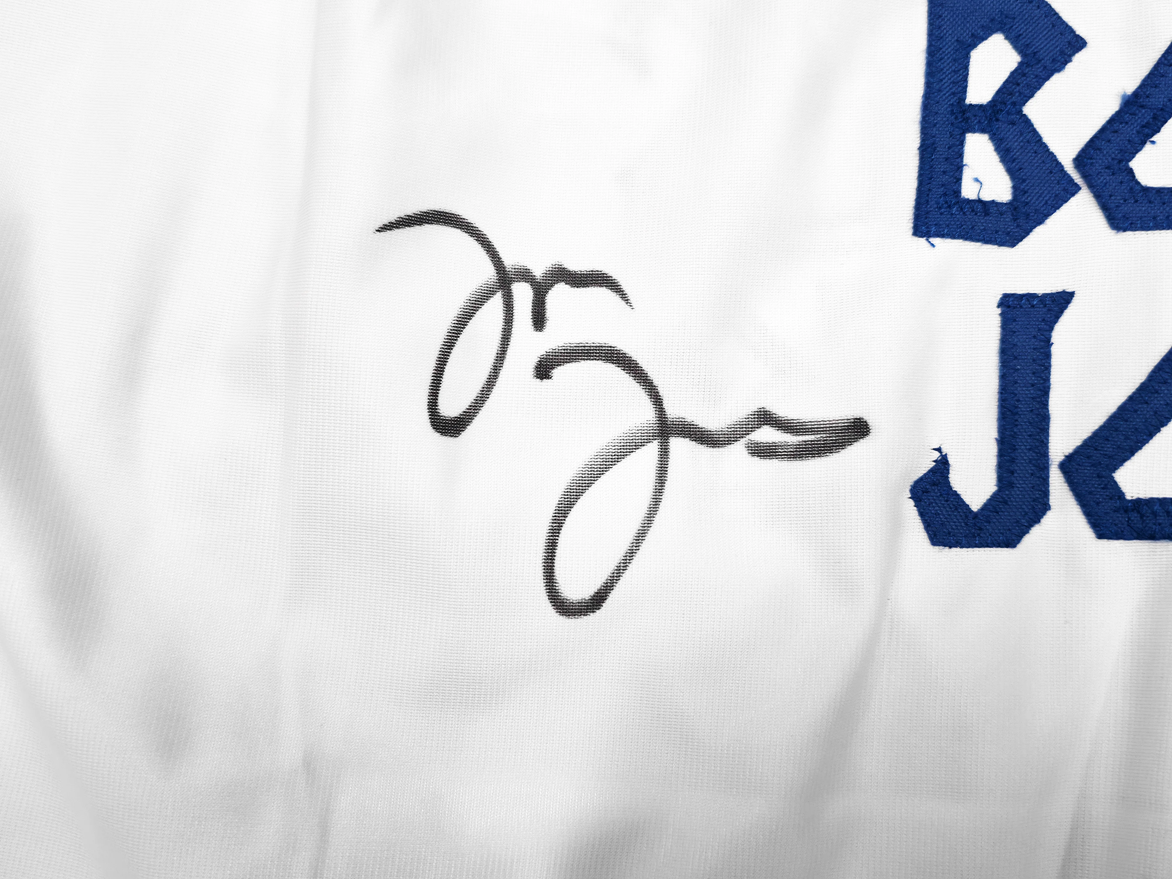 Jon Bones Jones Autographed White MMA Trunks Beckett BAS Witness Stock #253322 - Image 2