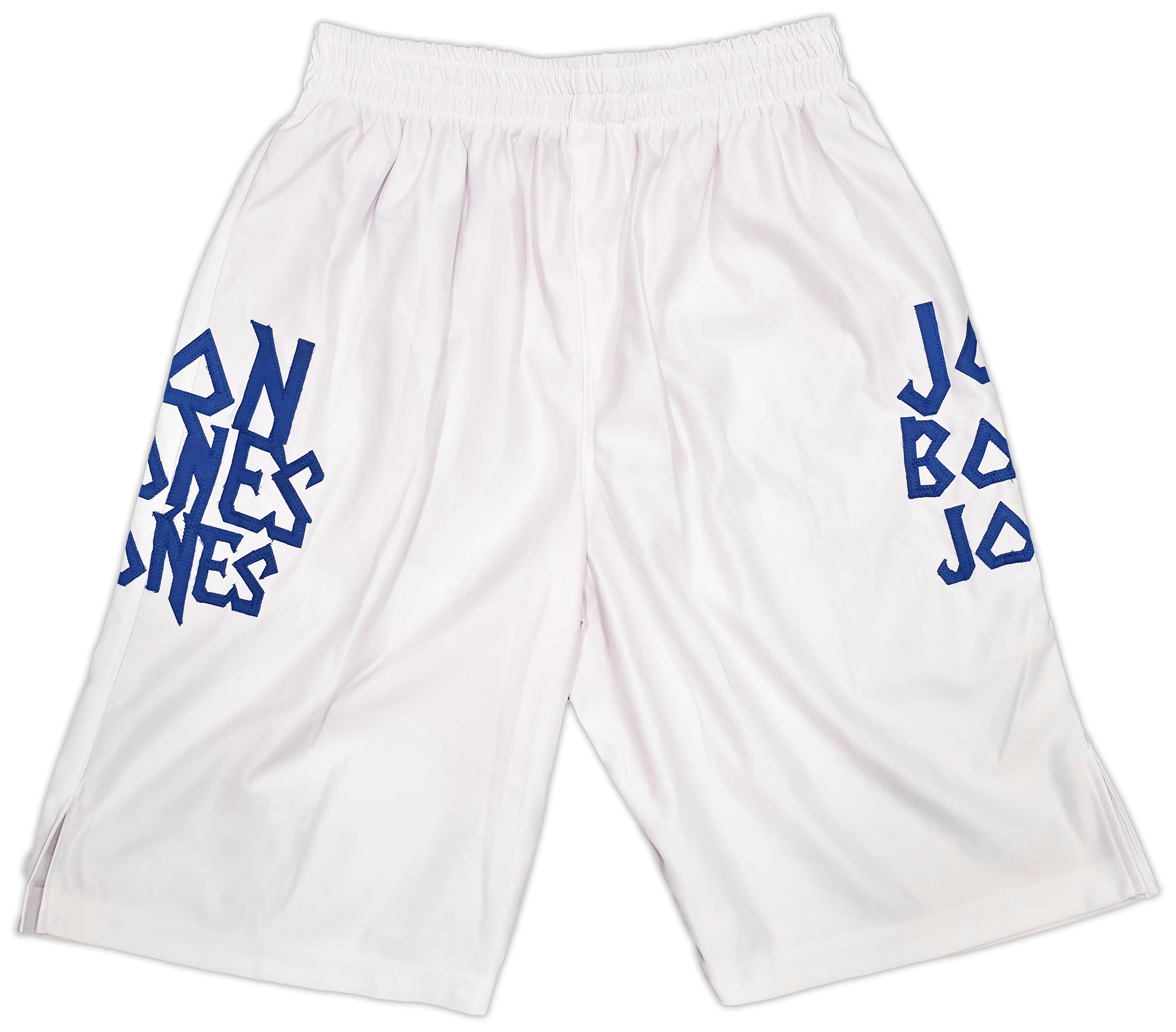 Jon Bones Jones Autographed White MMA Trunks Beckett BAS Witness Stock #253322 - Image 4