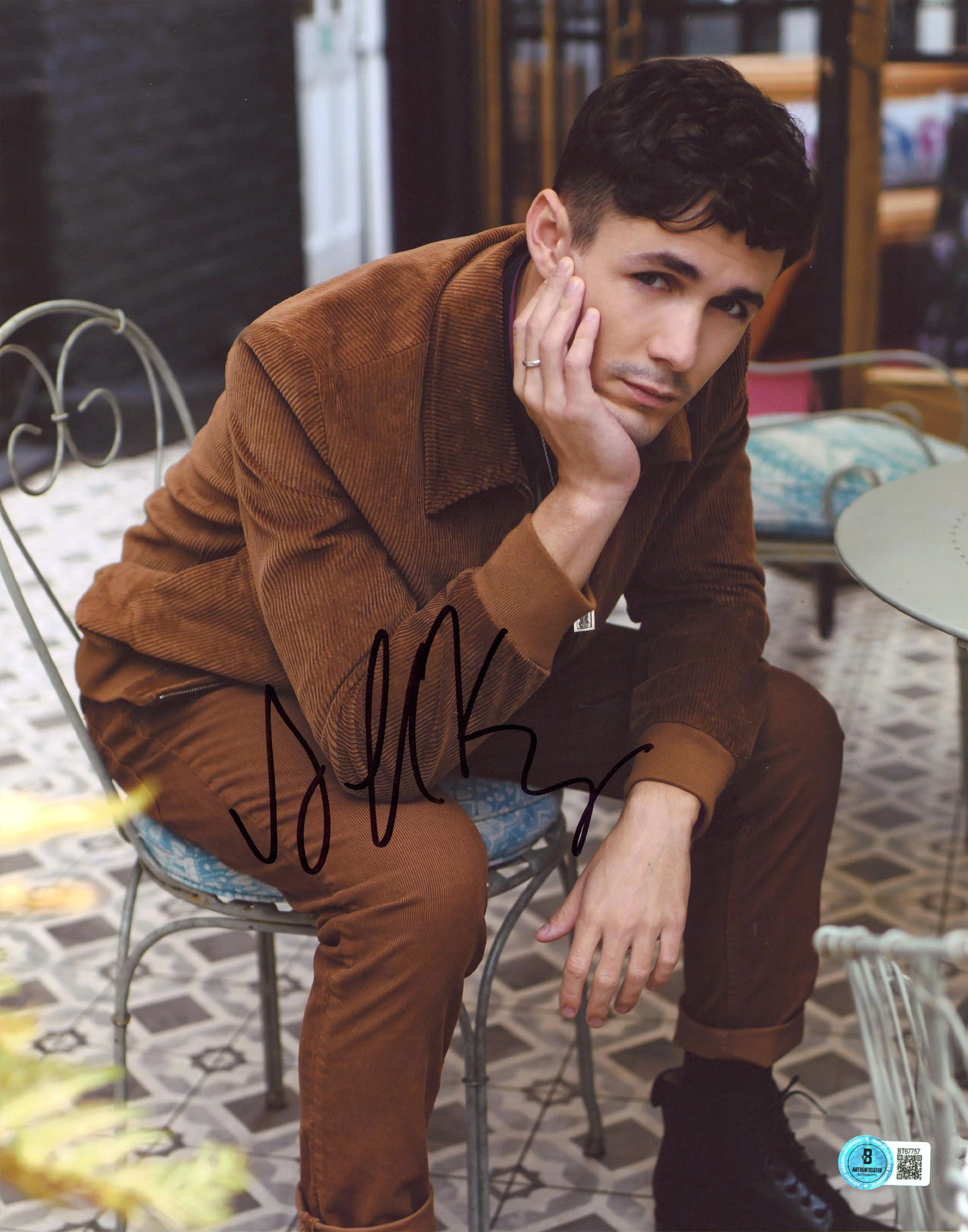 Jonah Hauer-King The Little Mermaid Authentic Signed 11x14 Photo BAS #BT67757 - Image 2