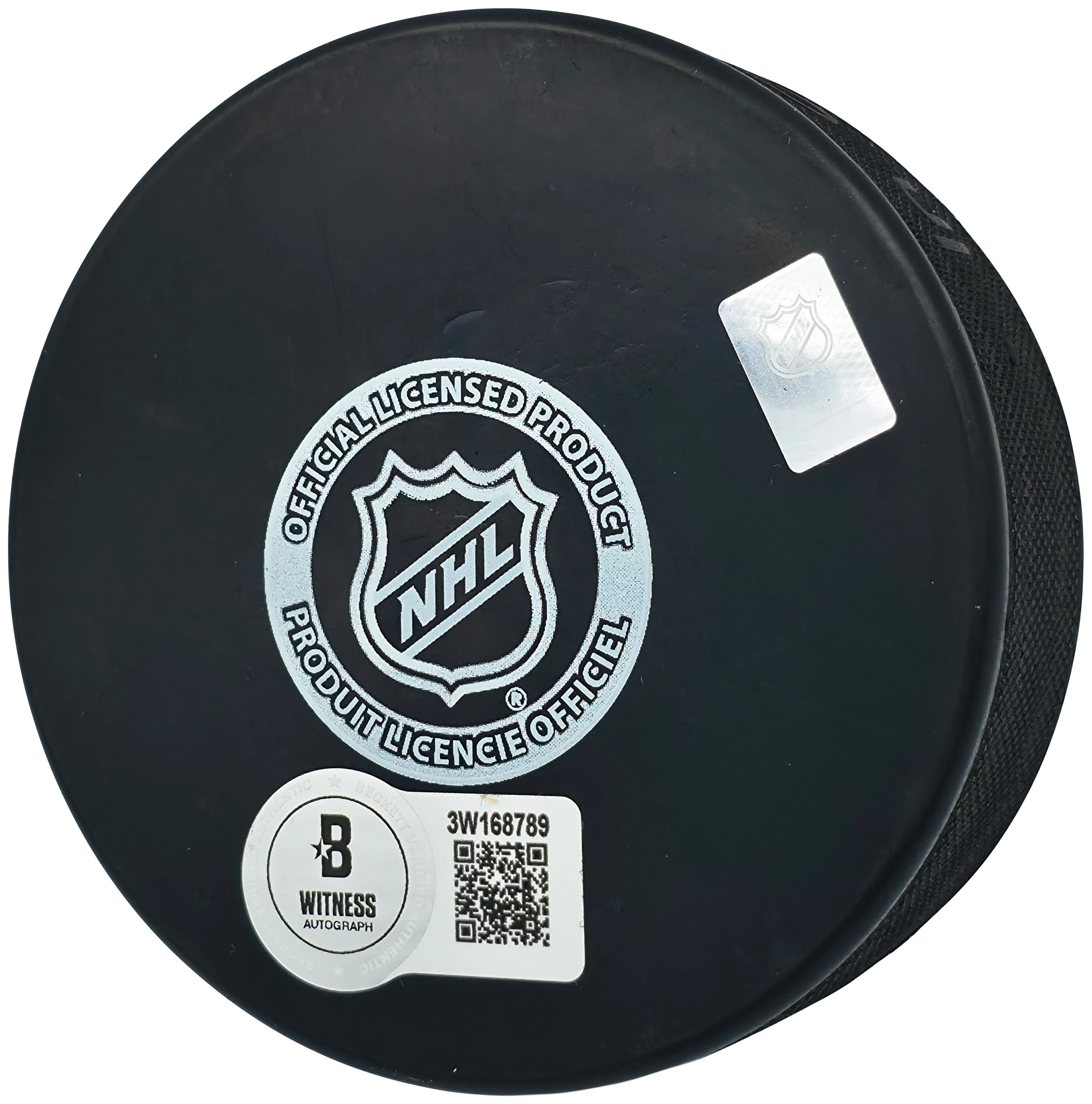 Jonathan Toews Autographed Official Chicago Blackhawks Logo Hockey Puck Beckett BAS Witness Stock #250561 - Image 2