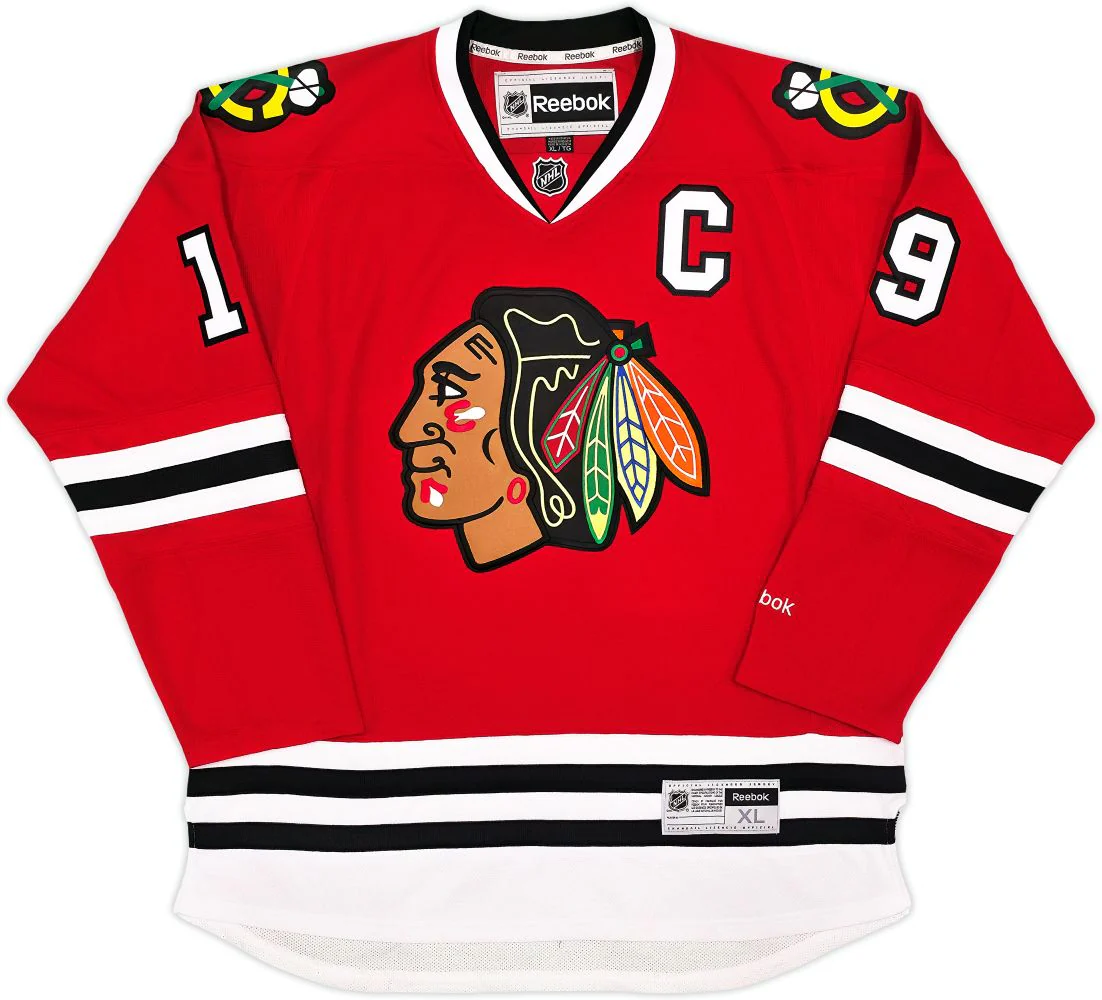 Jonathan Toews Signed Chicago Blackhawks Reebok Premier Hockey Jersey BAS - Image 3