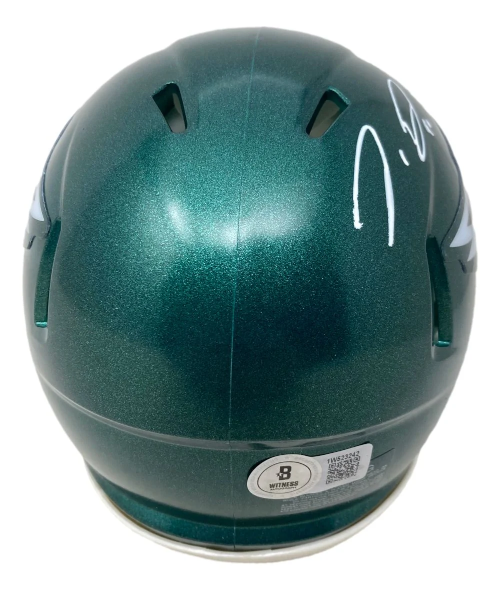 Jordan Davis Signed Philadelphia Eagles Mini Speed Helmet BAS - Image 2