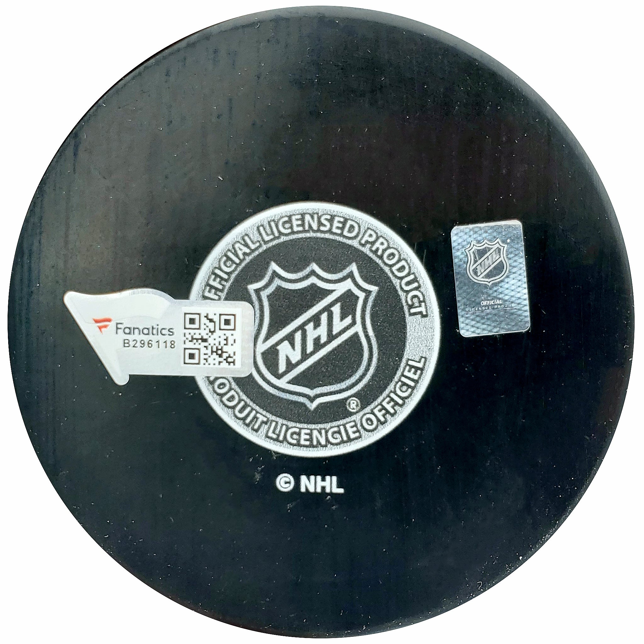 Jordan Eberle Autographed Official Seattle Kraken Logo Hockey Puck Fanatics Holo Stock #200454 - Image 4