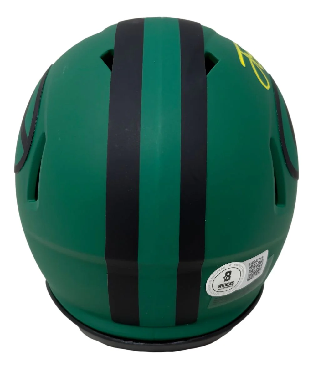 Jordan Love Signed Green Bay Packers Rave Mini Speed Helmet BAS - Image 2