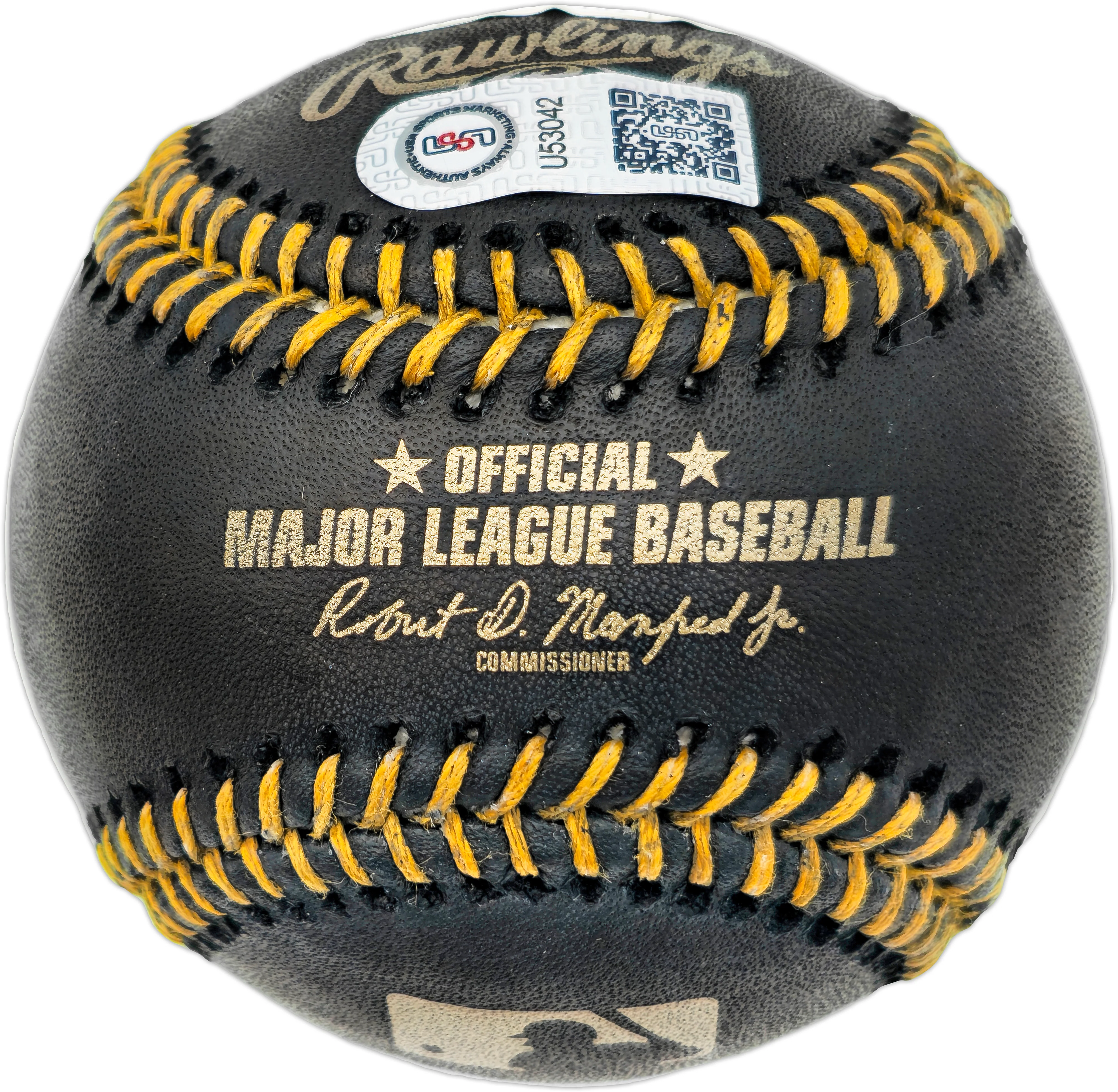 Jose Altuve Autographed Official Black MLB Baseball Houston Astros JSA #WIT570102 - Image 2