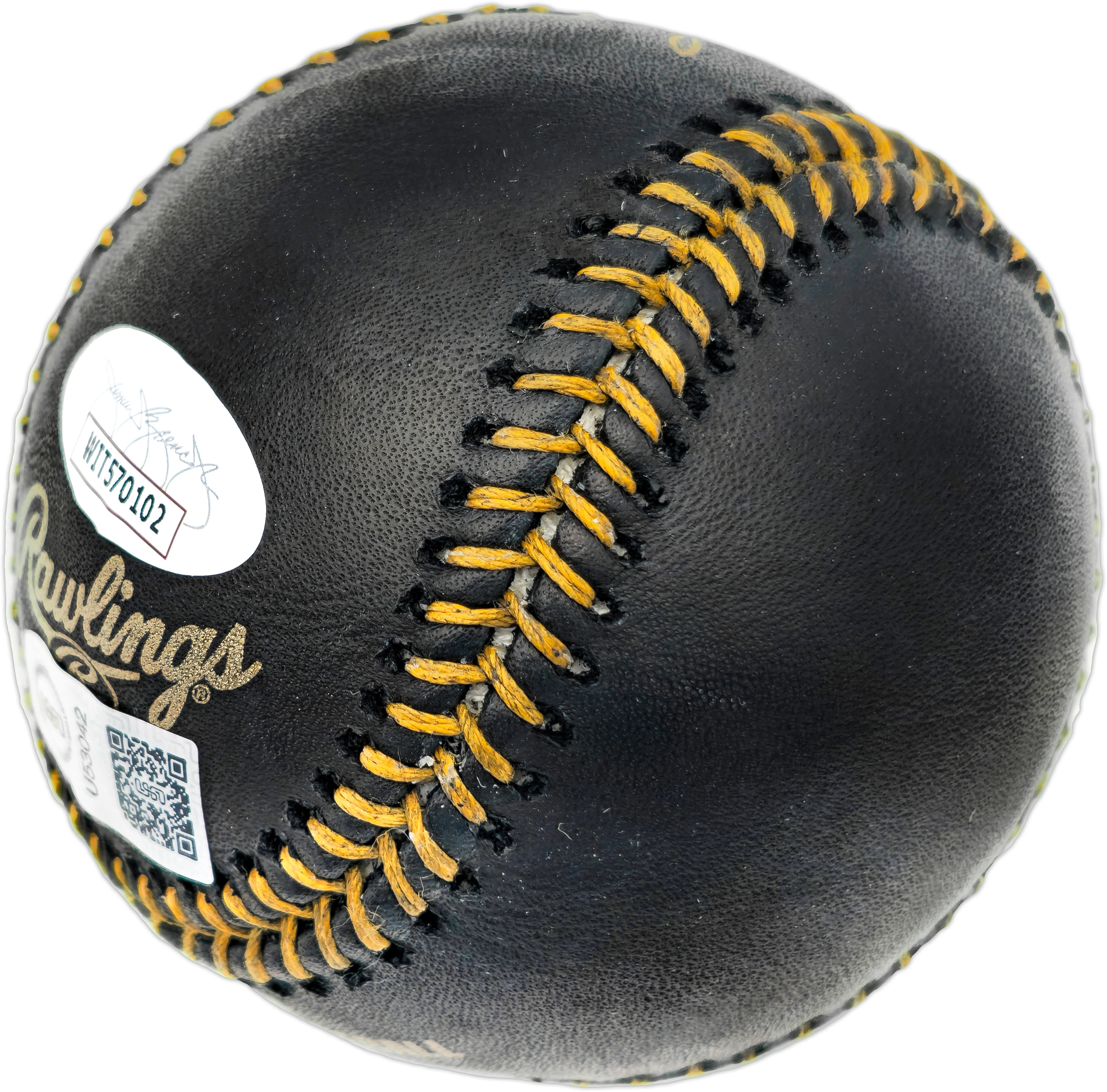 Jose Altuve Autographed Official Black MLB Baseball Houston Astros JSA #WIT570102 - Image 3