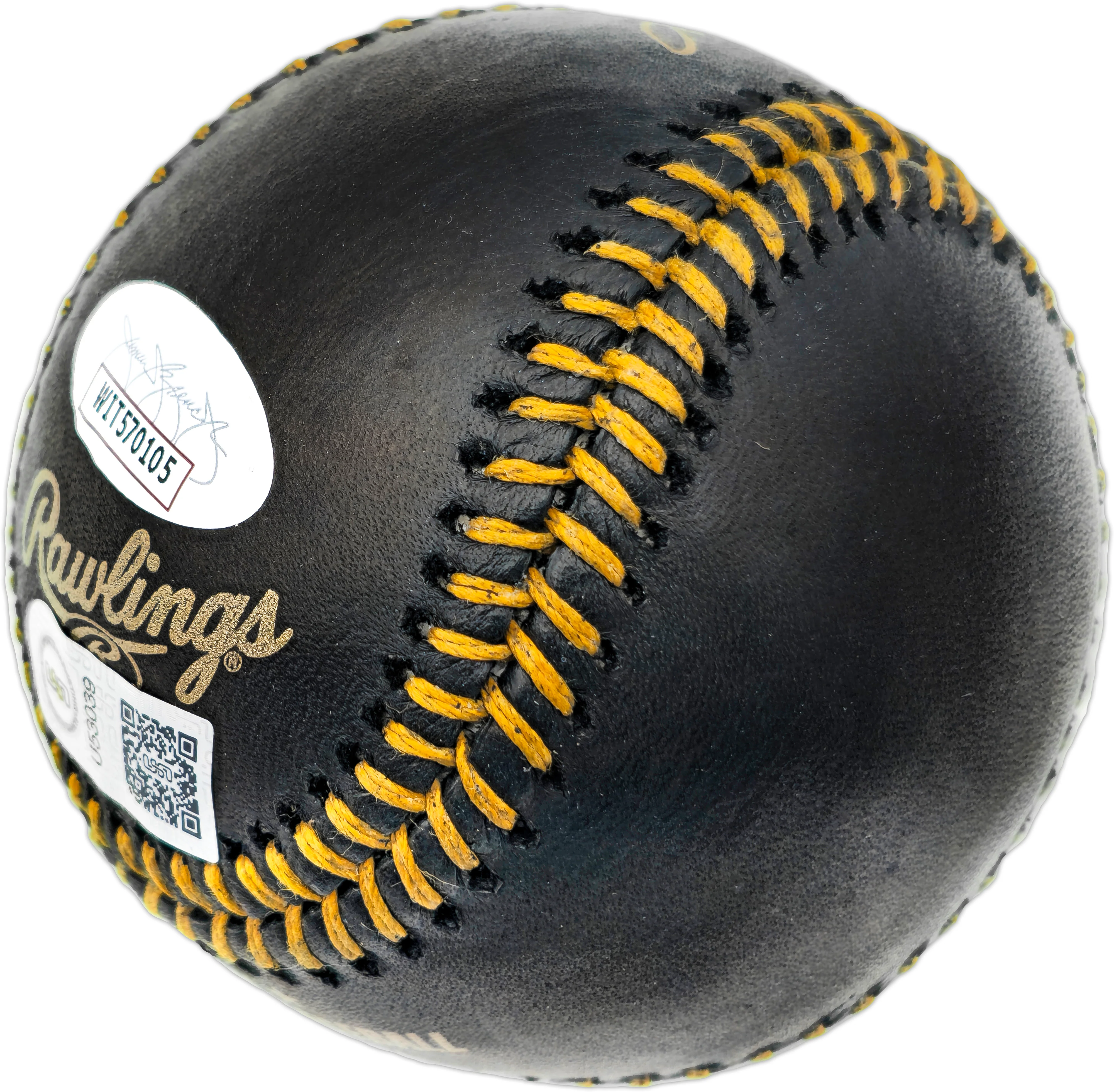 Jose Altuve Autographed Official Black MLB Baseball Houston Astros JSA #WIT570105 - Image 3