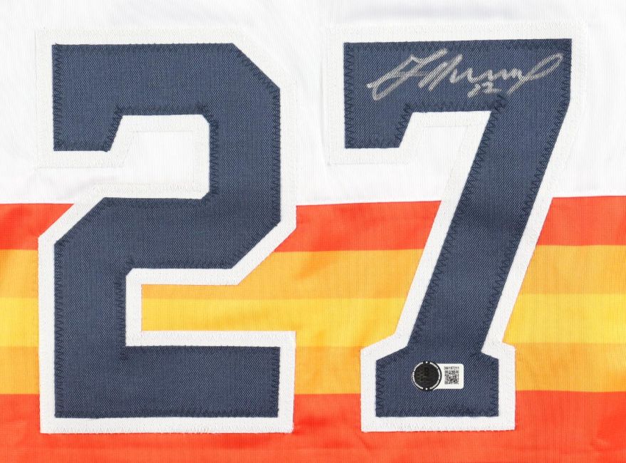 Jose Altuve Houston Signed Alternate White Baseball Jersey BAS - Image 2