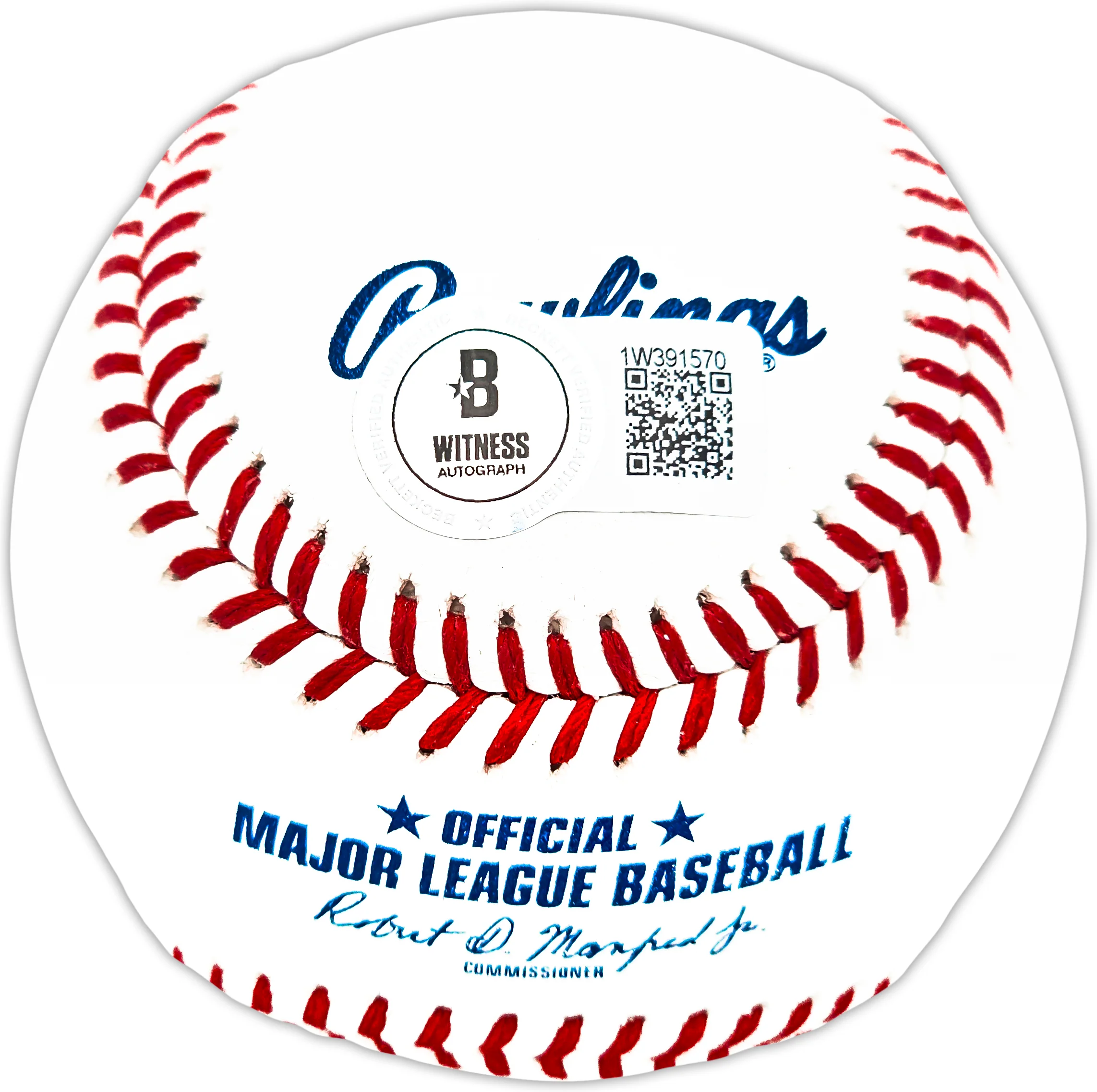 Jose Cardenal Autographed Official MLB Baseball New York Yankees Beckett BAS Witness Stock #224688 - Image 4