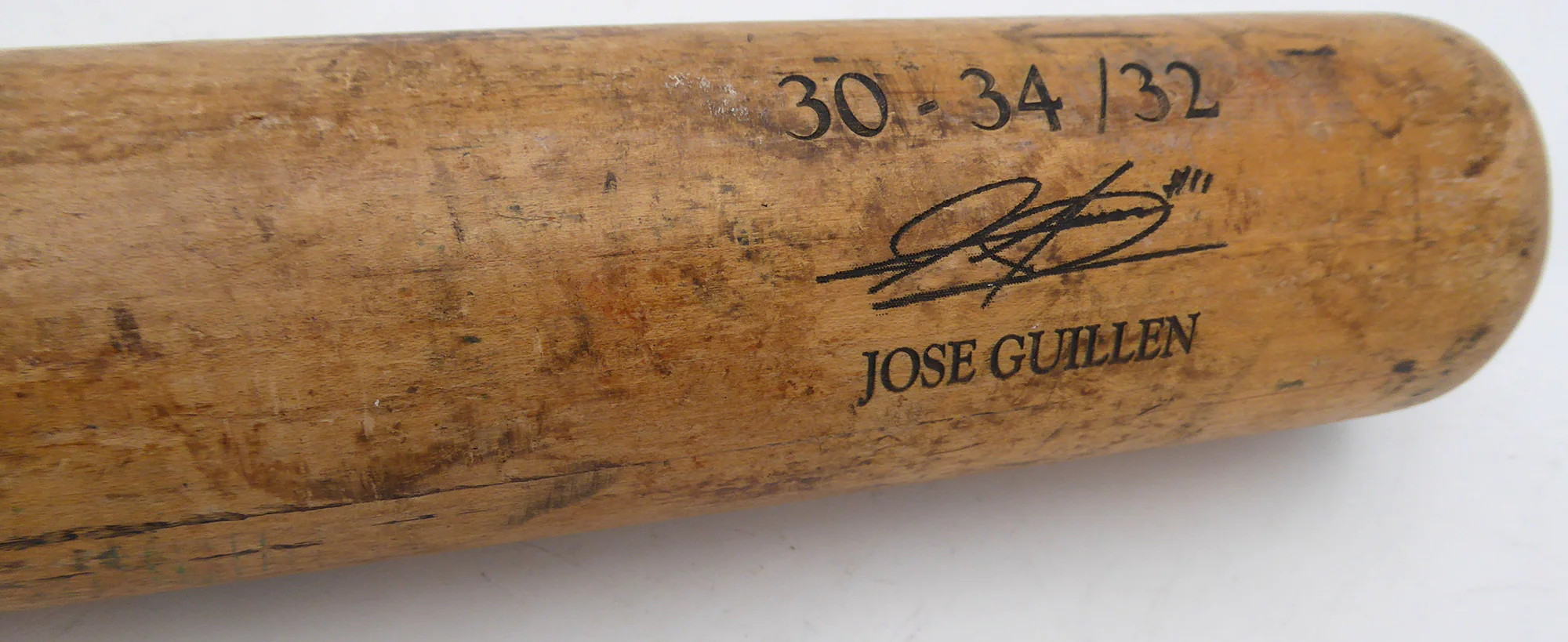 Jose Guillen Unsigned Game Used Bat A Bat Pittsburgh Pirates SKU #253152 - Image 2