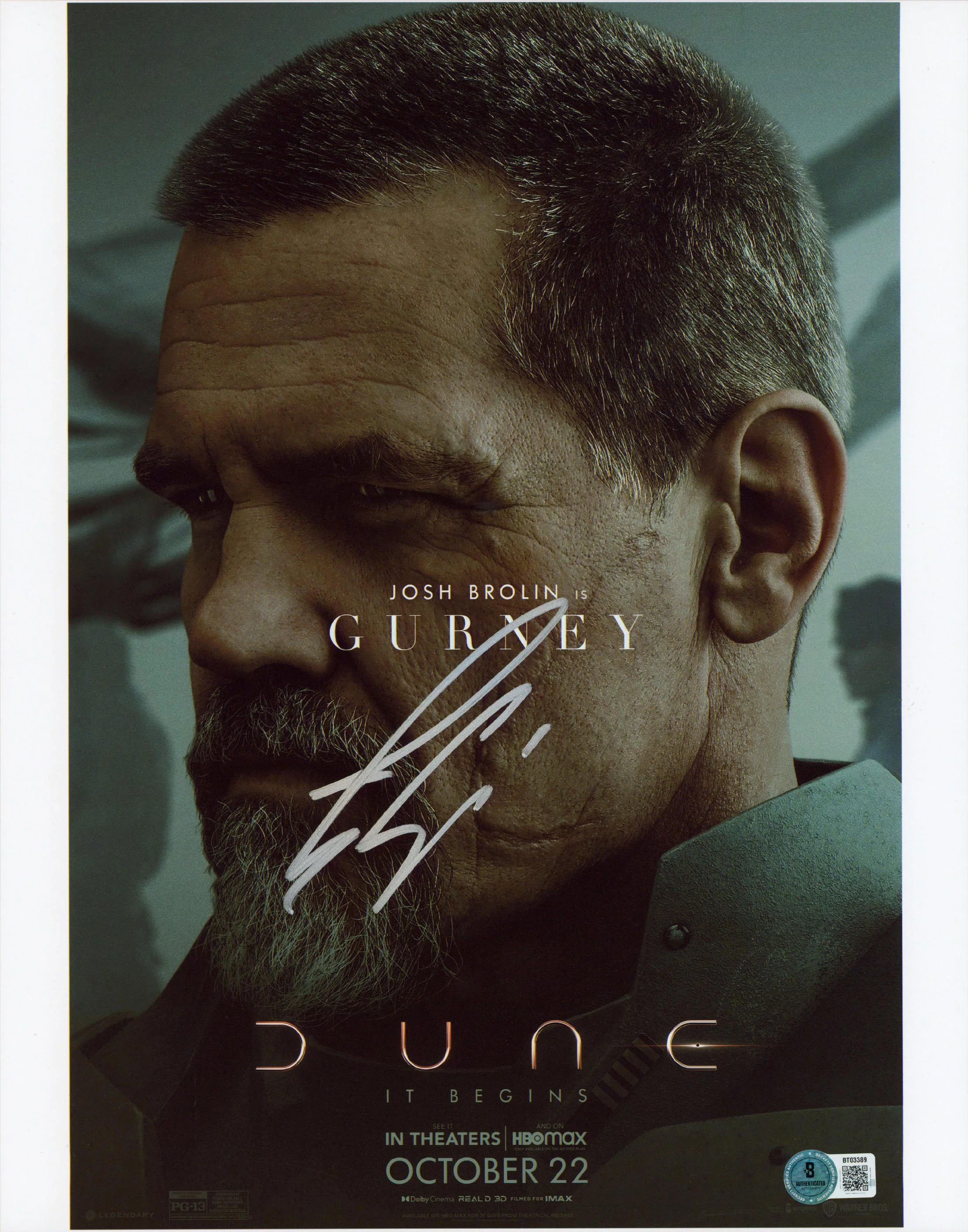 Josh Brolin Dune Authentic Signed 11x14 Vertical Photo Autographed BAS #BT03389 - Image 2