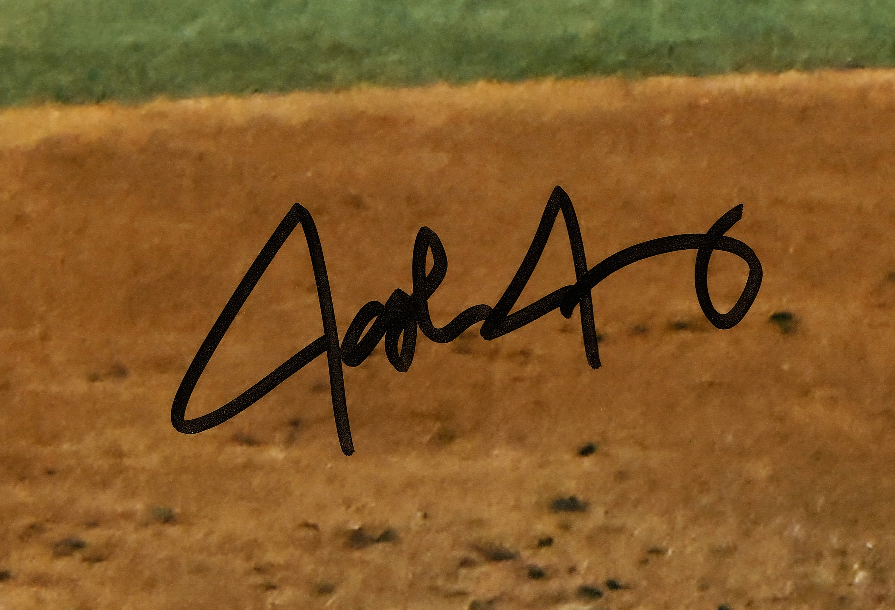 Josh Jung Autographed 16x20 Photo Texas Rangers Beckett BAS Witness Stock #224195 - Image 2