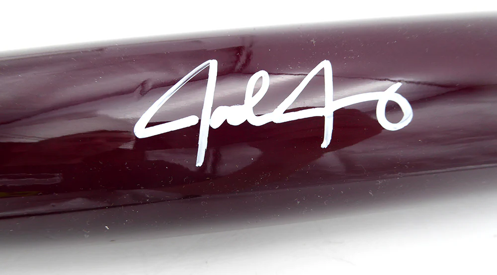 Josh Jung Autographed Marucci Player Model Bat Texas Rangers Beckett BAS #1W97421 - Image 2